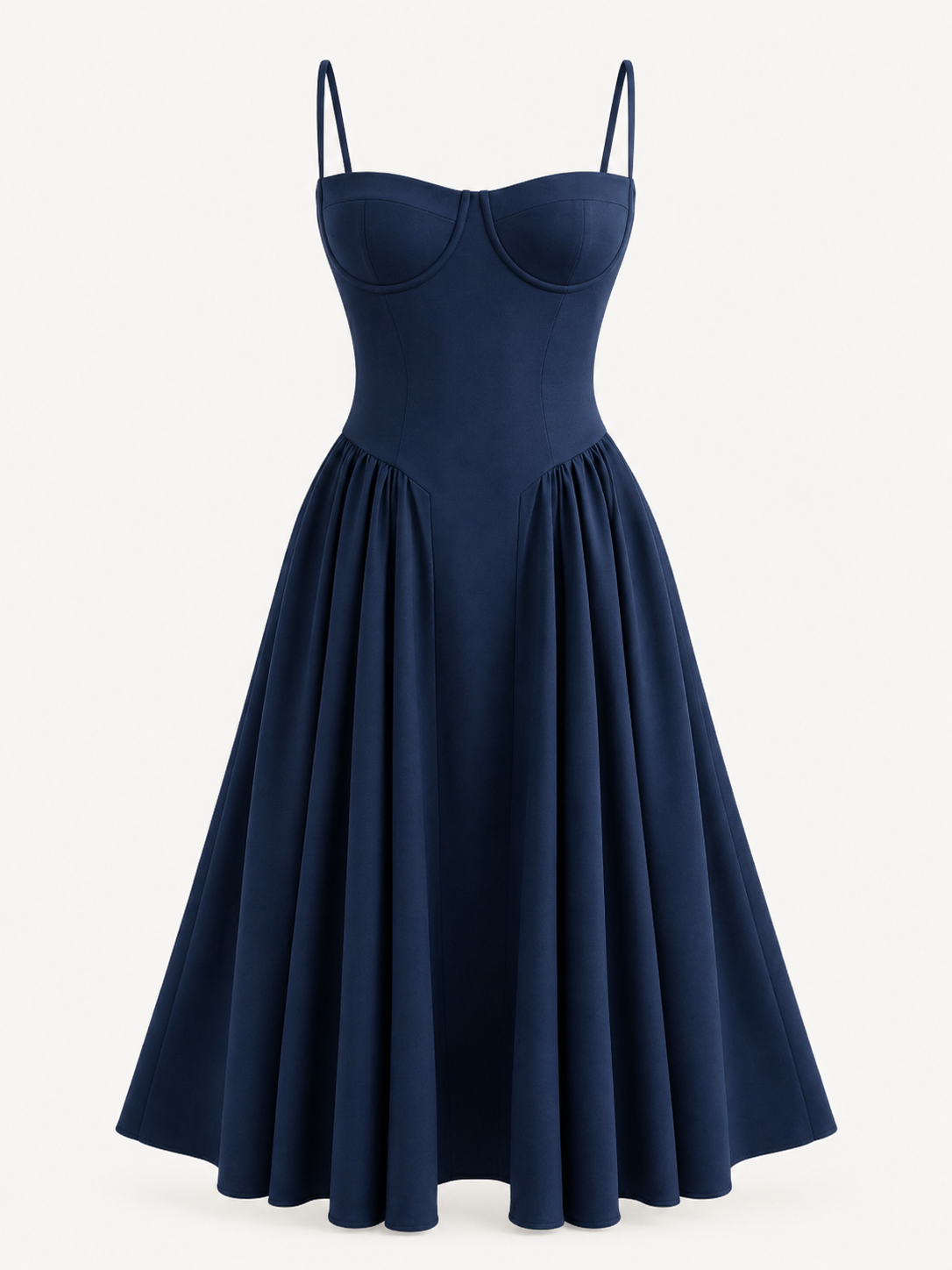 Lisa Korsett-Midikleid