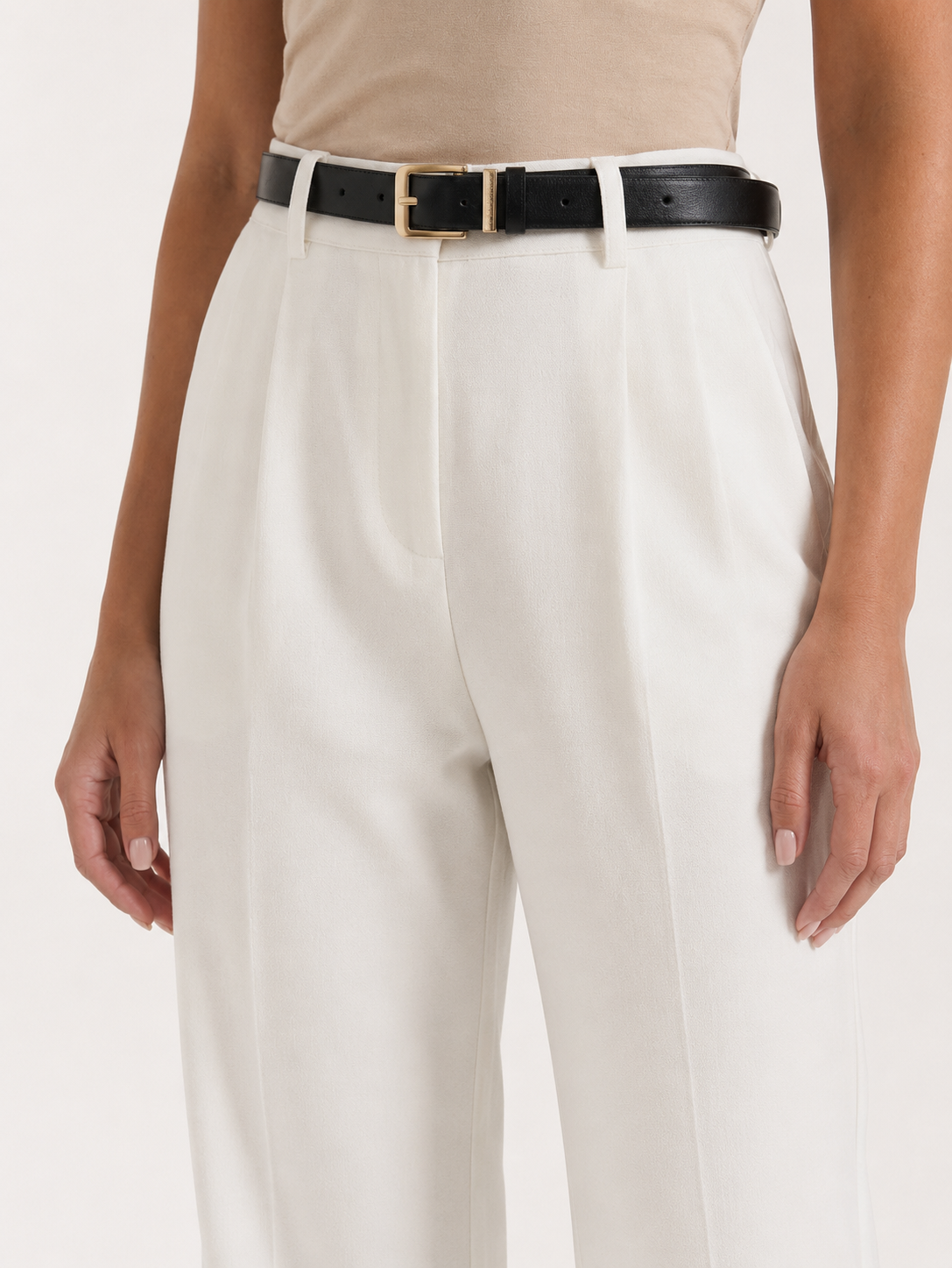 Tes Stoffhose mit hohem Bund