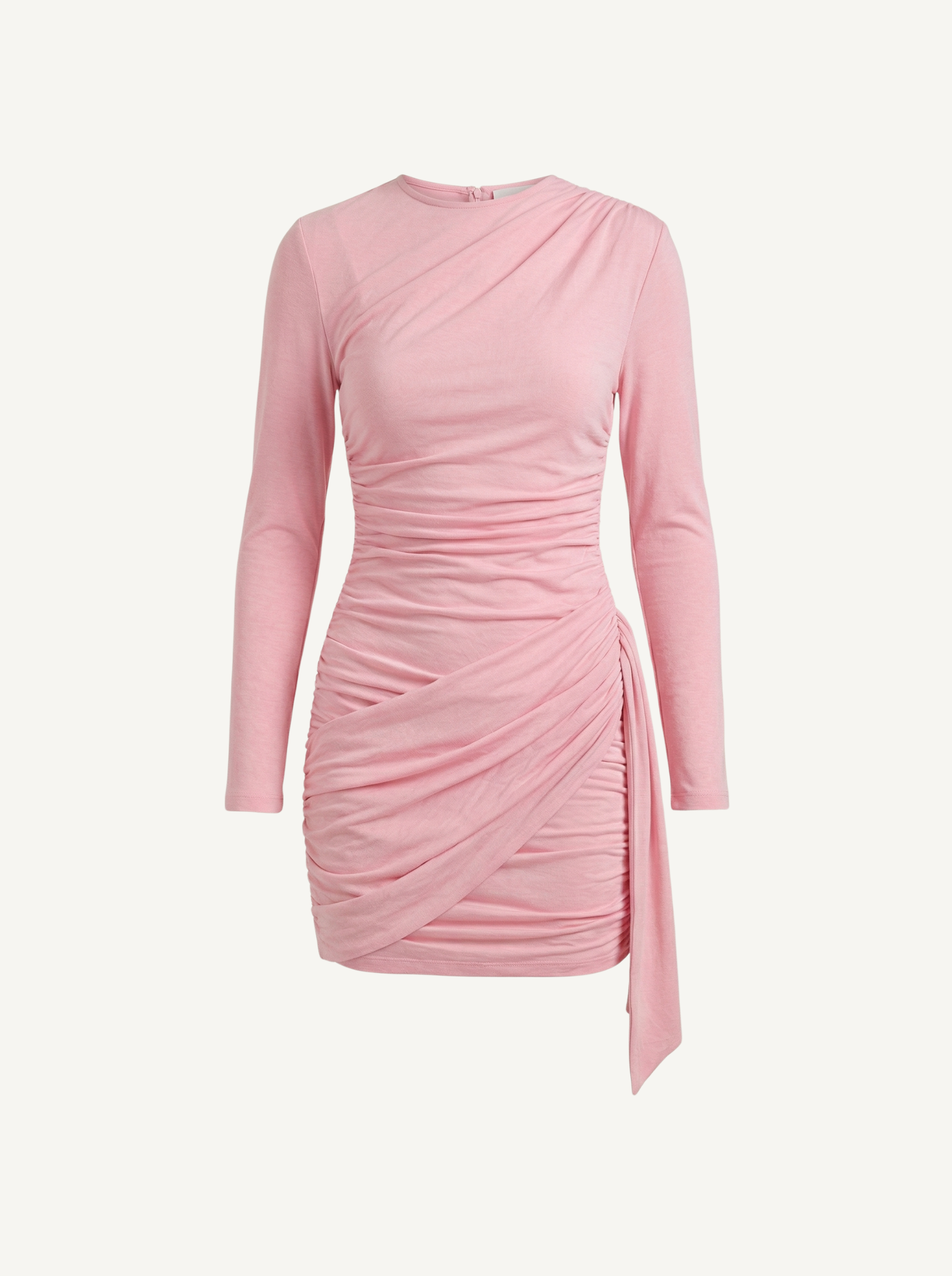 Devon Minikleid Langarm mit Drapierung