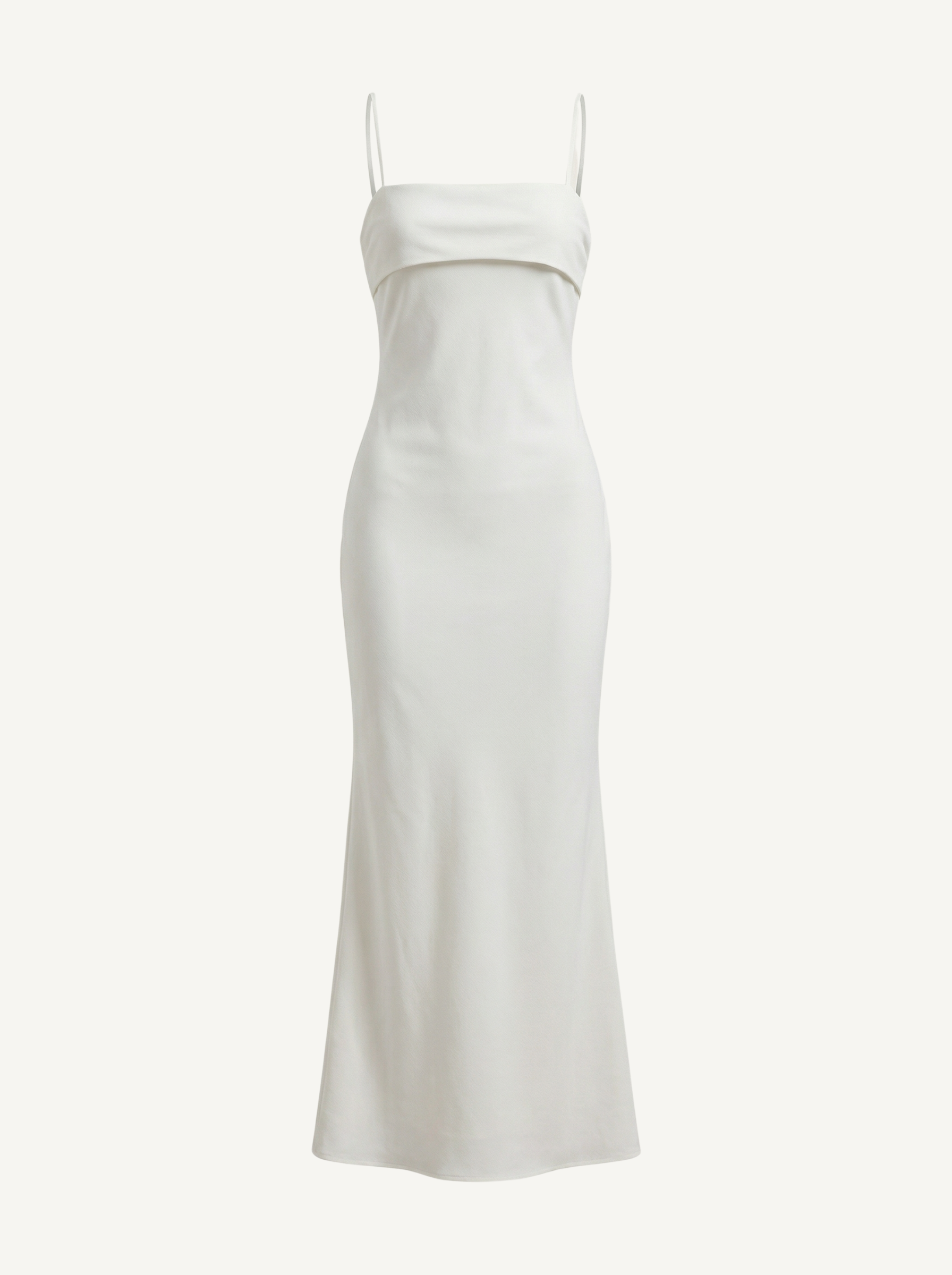 Dale Maxikleid mit Spaghettiträgern und schmaler Linie