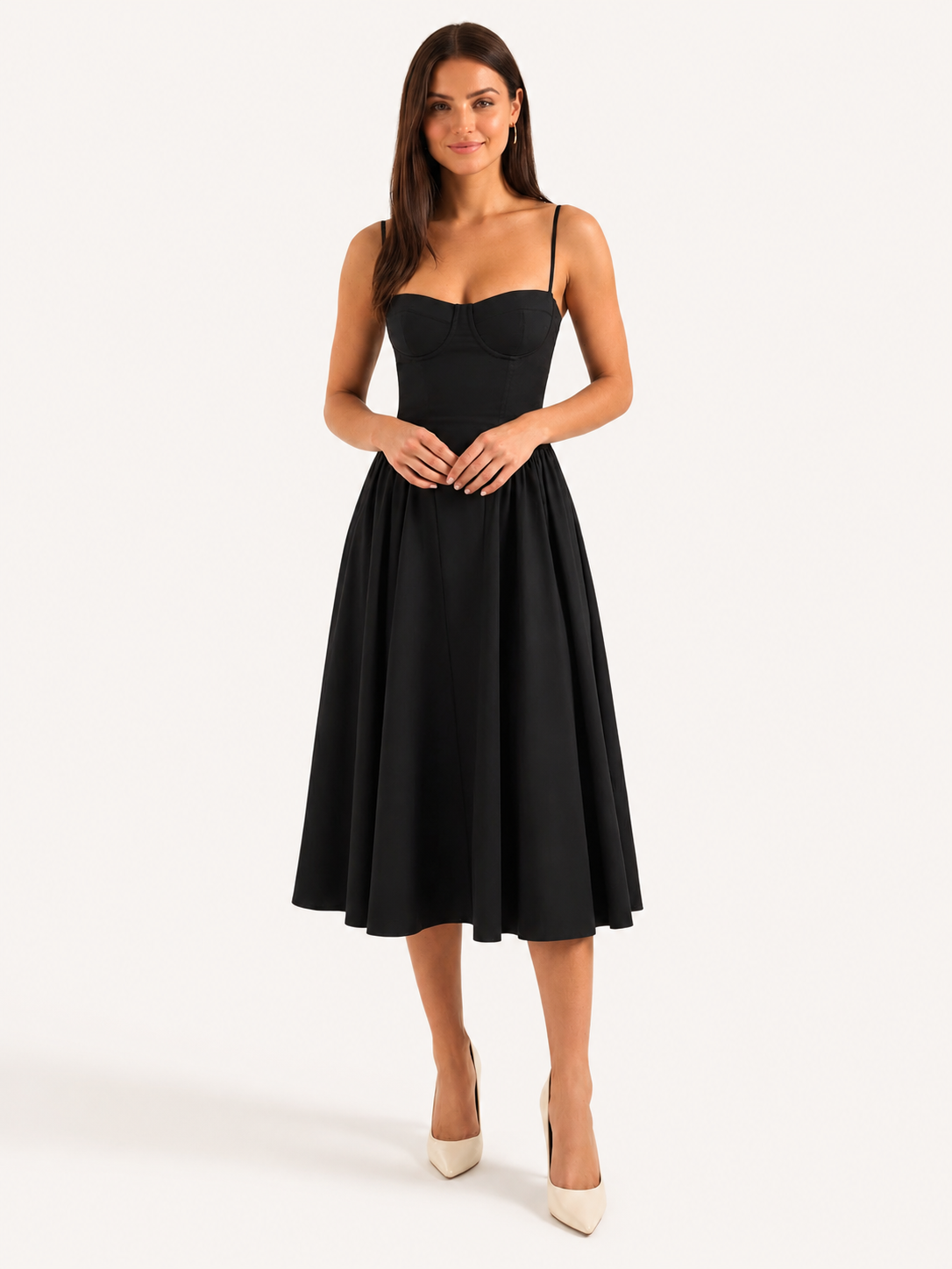 Lisa Korsett-Midikleid