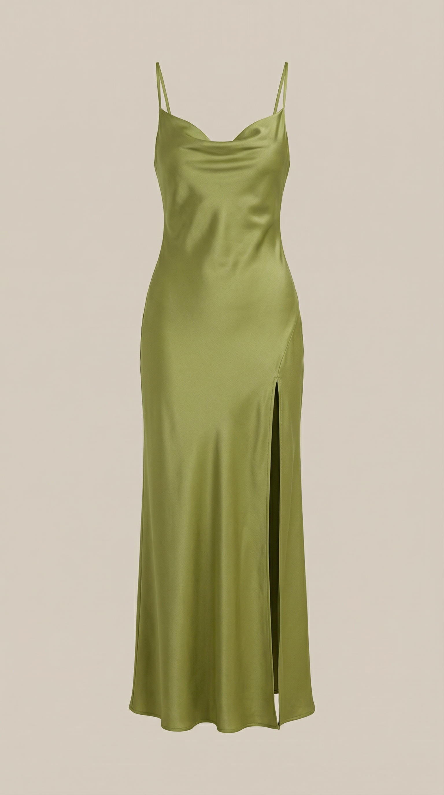 Rhiannon Seidiges Maxi-Slipkleid