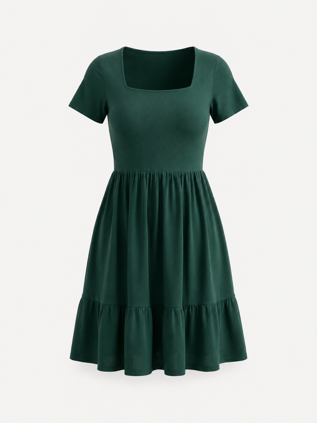 Wanda Minikleid mit Karree-Ausschnitt und Stufenrock