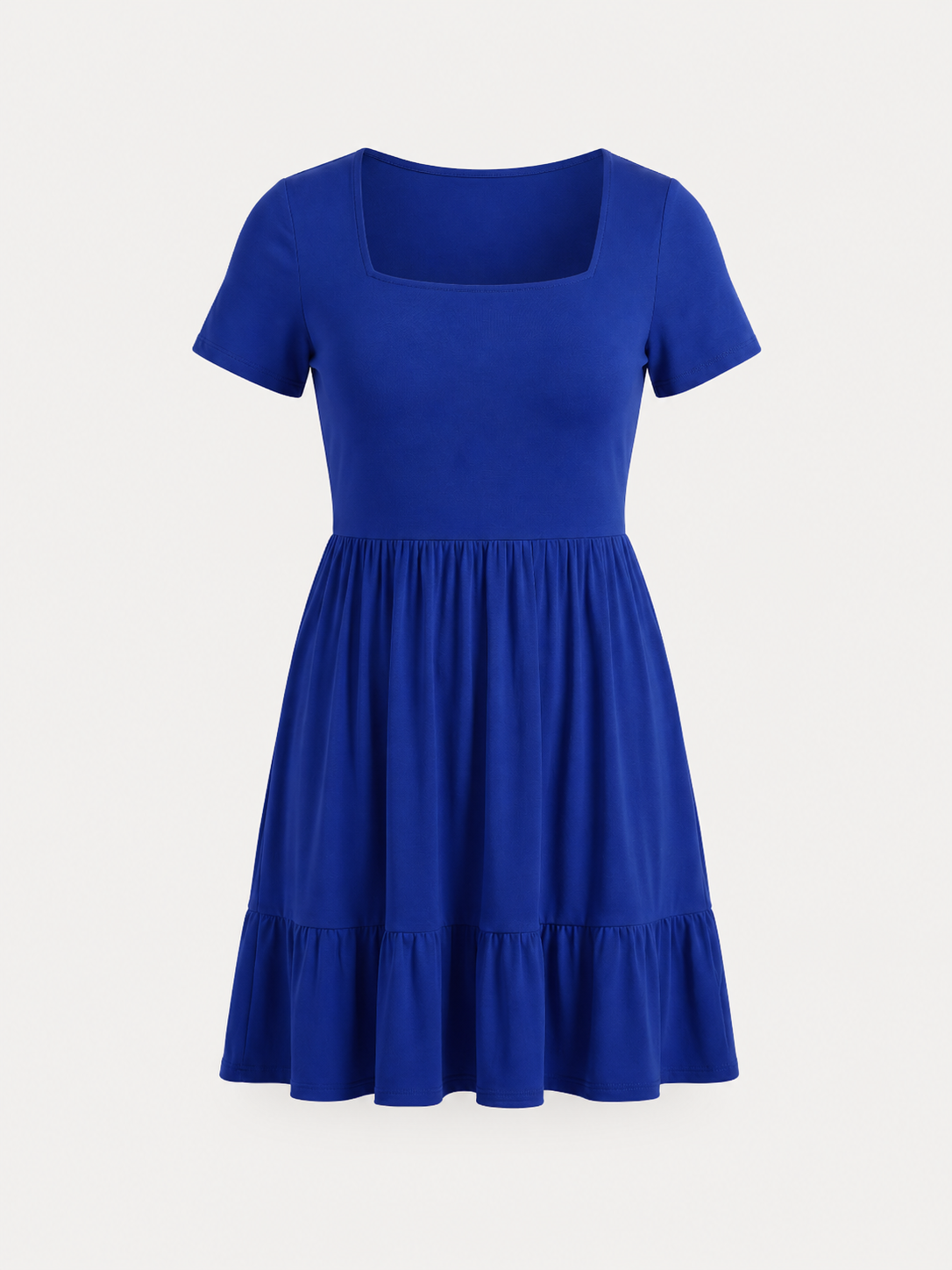 Wanda Minikleid mit Karree-Ausschnitt und Stufenrock