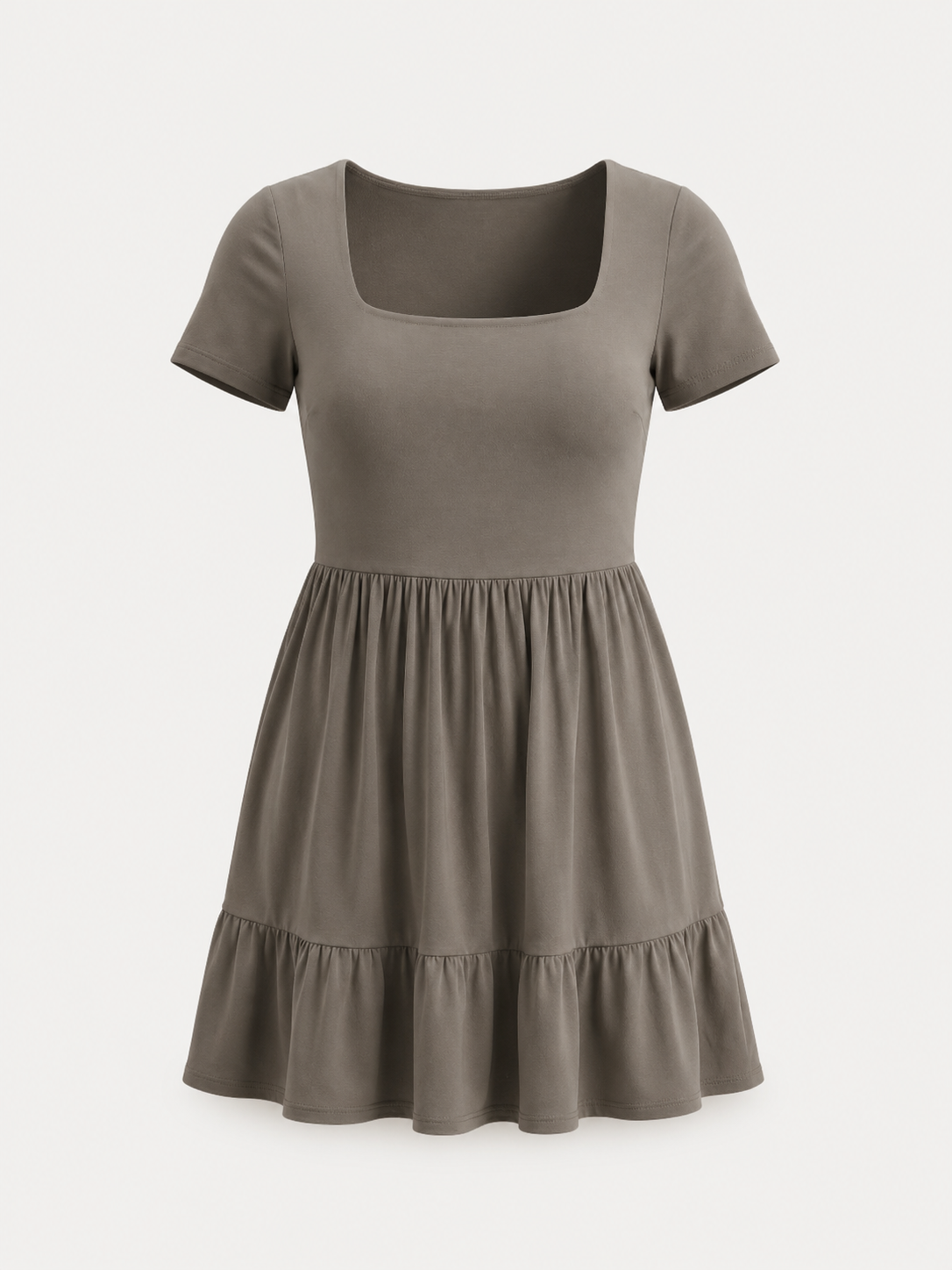 Wanda Minikleid mit Karree-Ausschnitt und Stufenrock