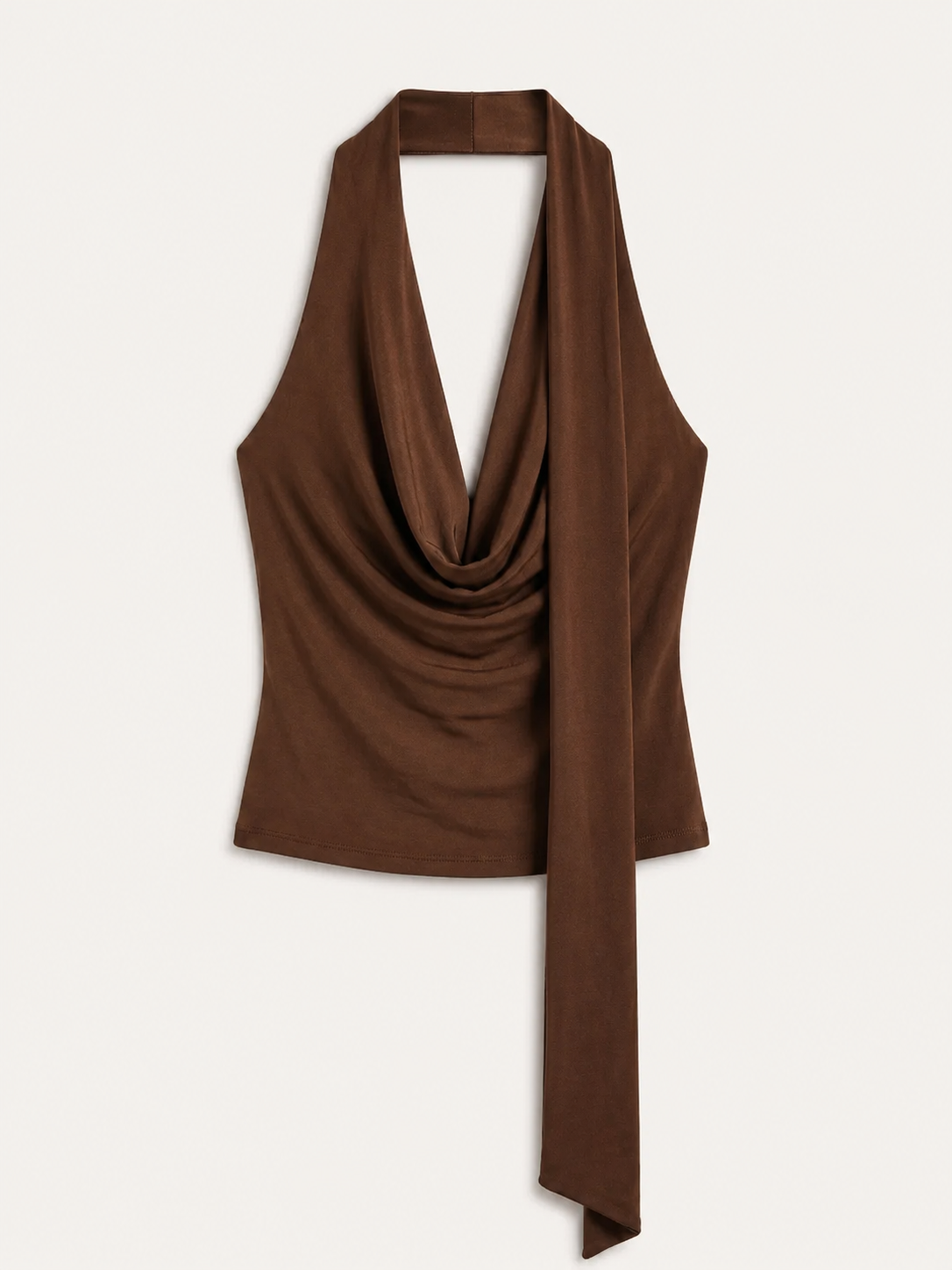 Anja Neckholder-Top mit tiefem V-Ausschnitt