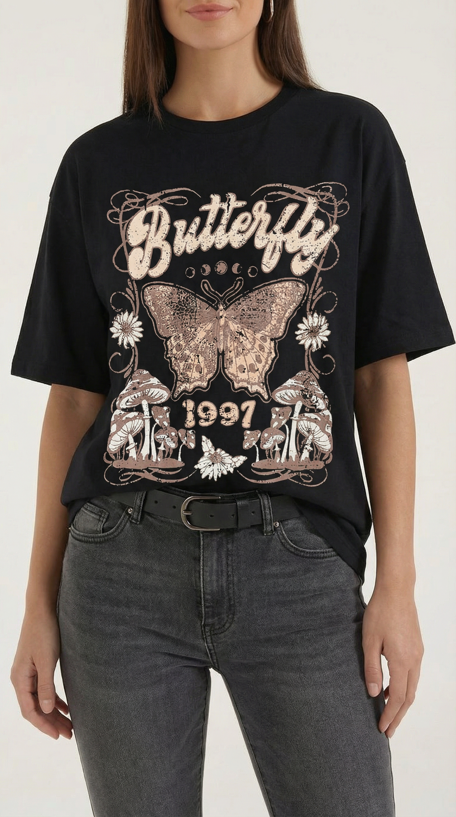 Justine Oversize-Grafik-T-Shirt