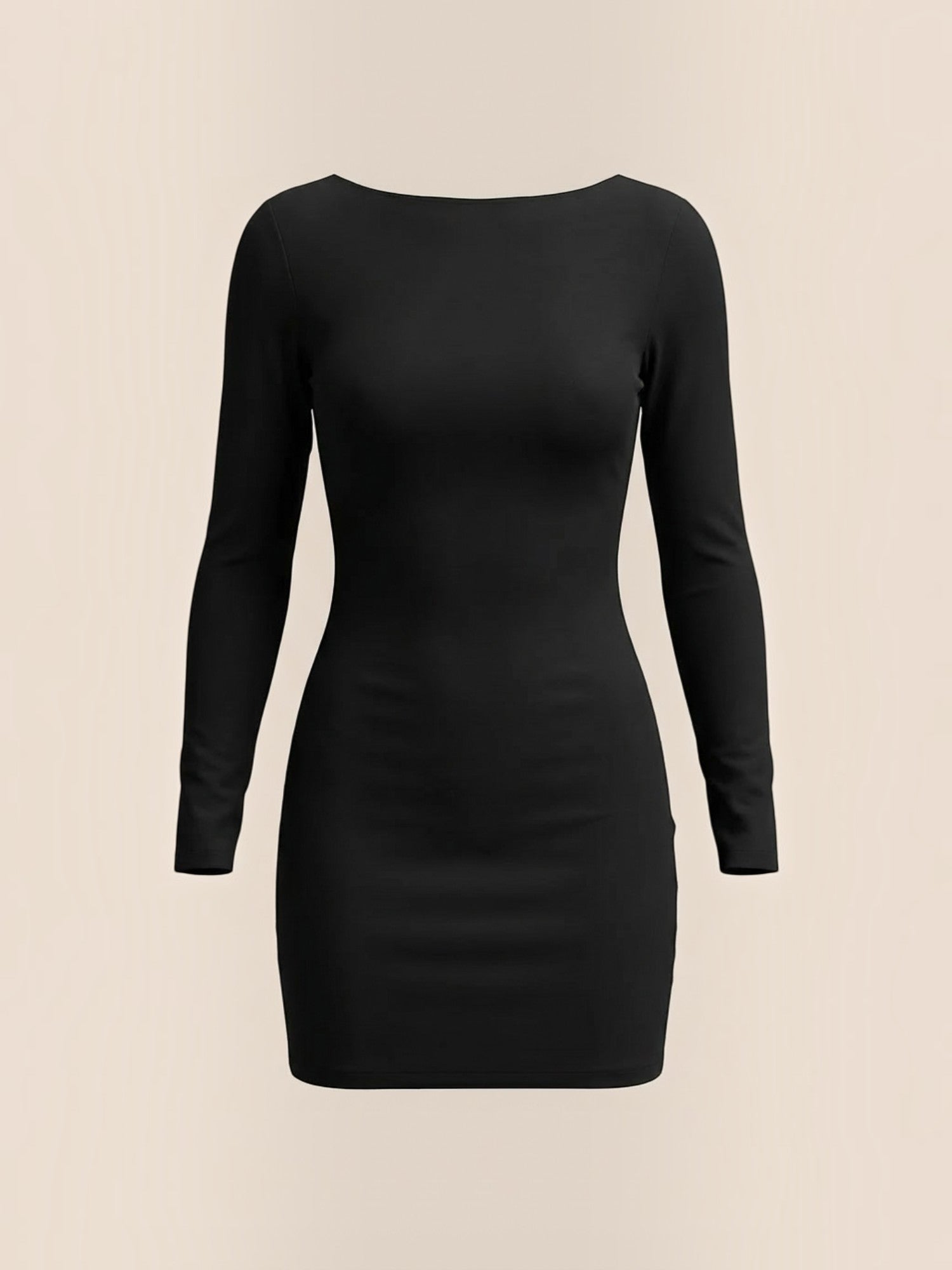 Cora Minikleid Langarm mit Rückenausschnitt