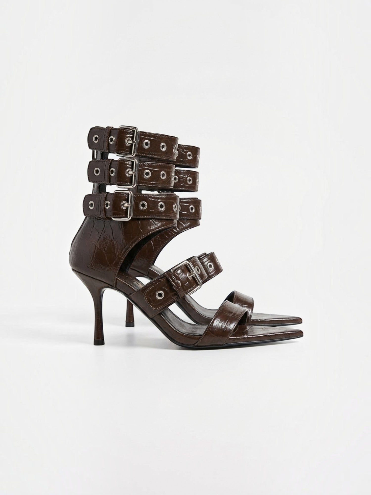 Elenique High Heel Sandaletten mit Schnallen