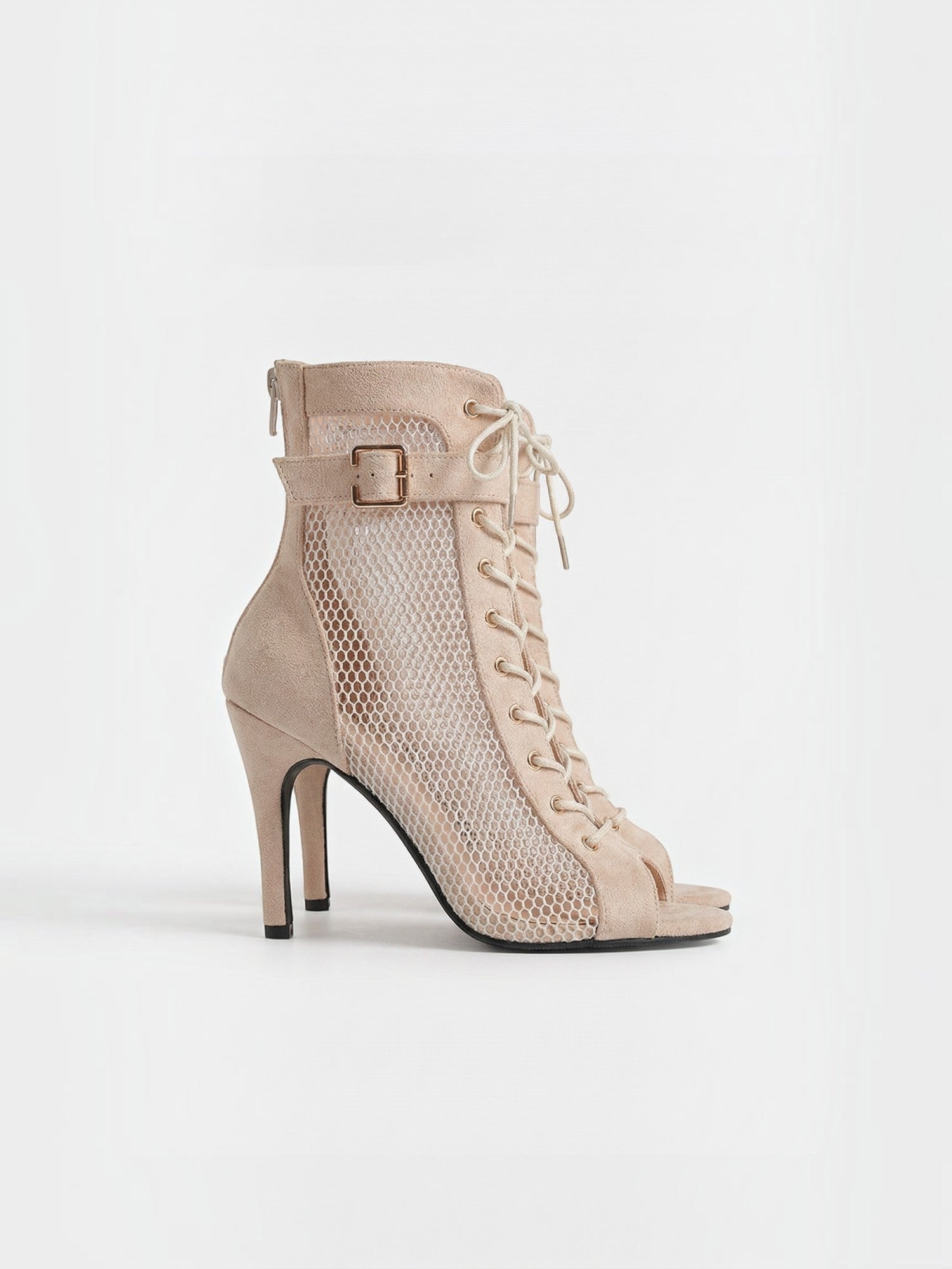 Eloria High Heel Stiefeletten mit Mesh und Schnürung