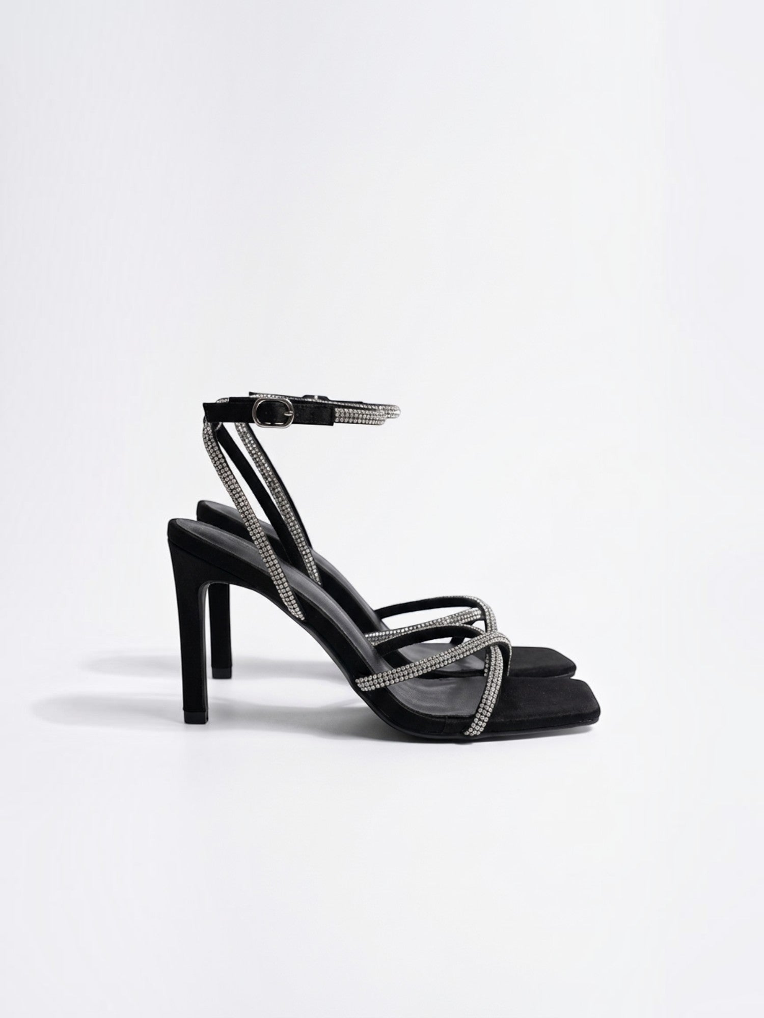 Maravelle High Heel Sandaletten mit Strassriemchen