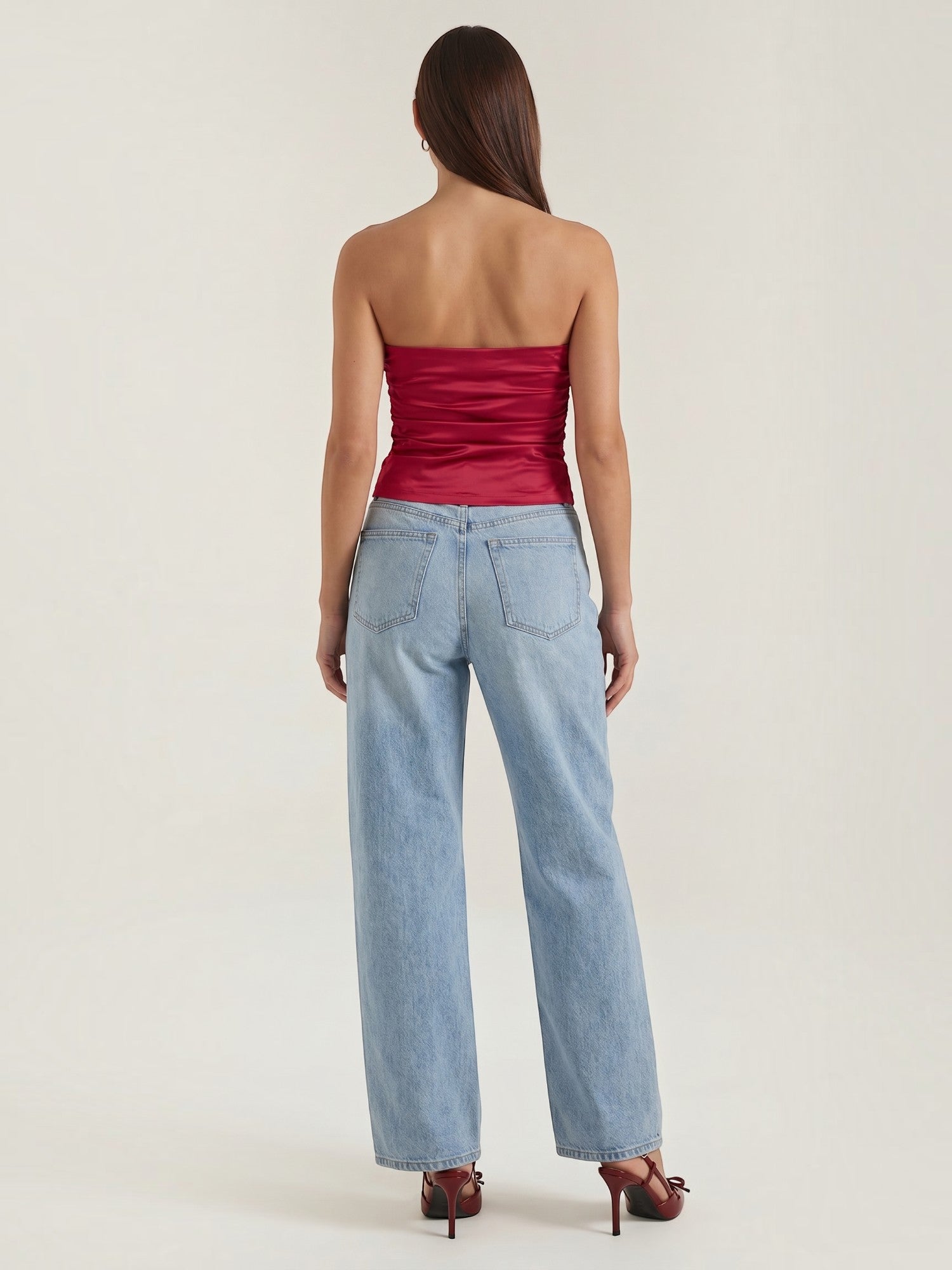 Guinevere Bandeau Top mit Raffung