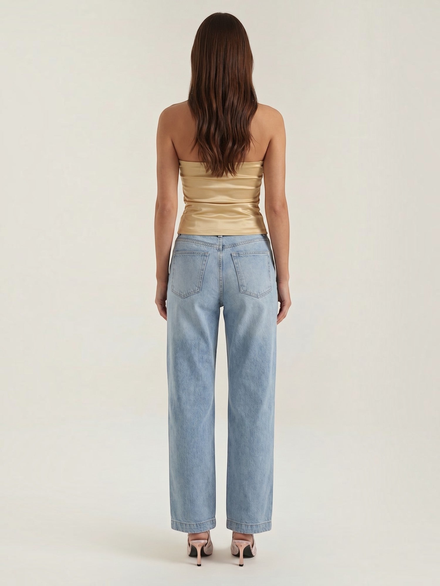 Guinevere Bandeau Top mit Raffung