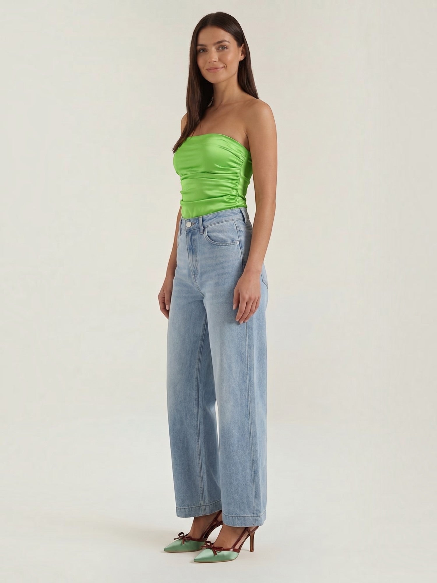 Guinevere Bandeau Top mit Raffung
