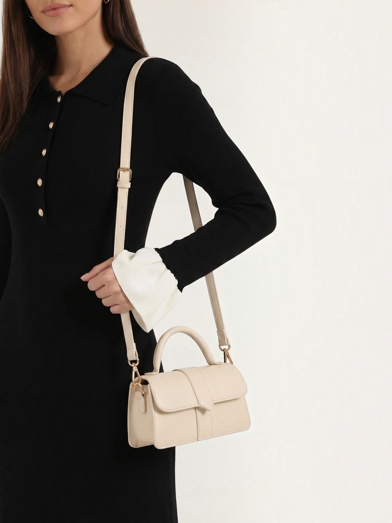 Clarina Henkeltasche mit Überschlag