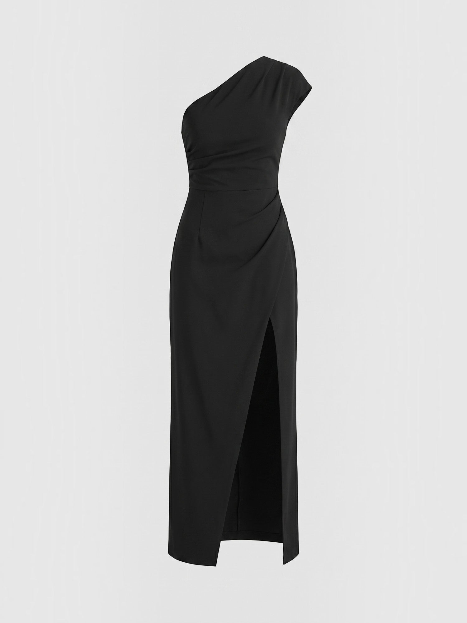 Fern Maxi Abendkleid One Shoulder mit Beinschlitz