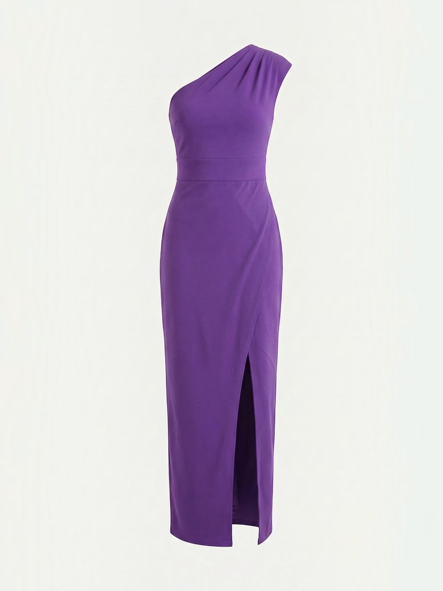 Fern Maxi Abendkleid One Shoulder mit Beinschlitz