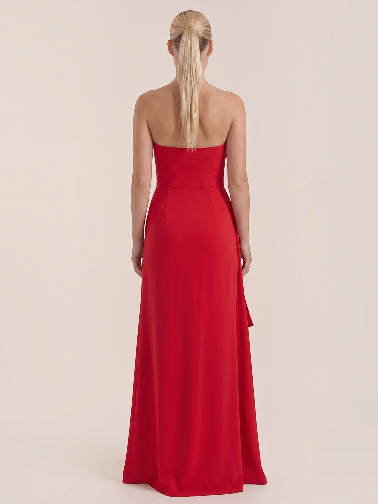 Sienna Maxi Abendkleid Bandeau mit Beinschlitz