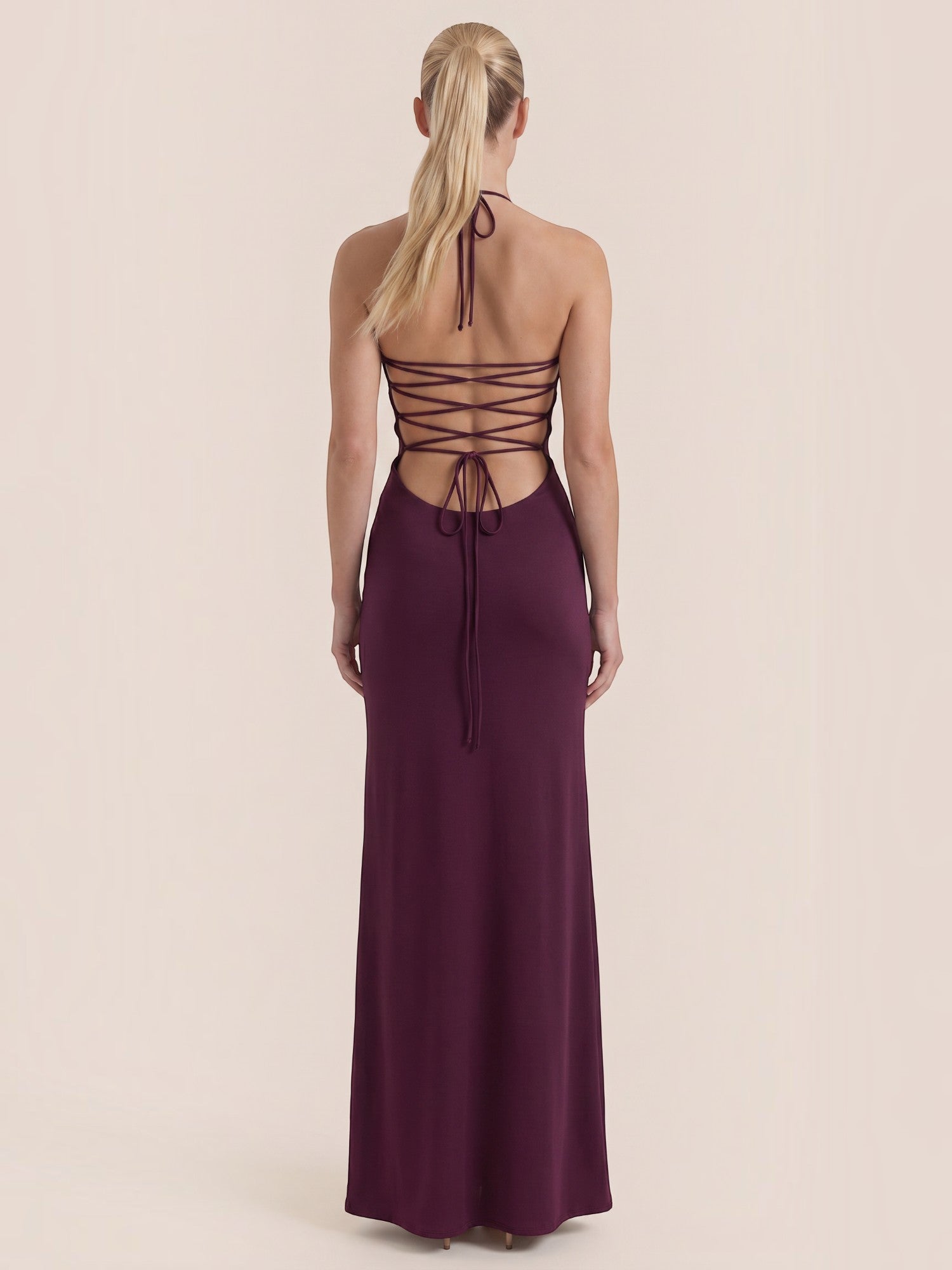 Sierra Maxi Abendkleid Neckholder mit Paillettenoberteil