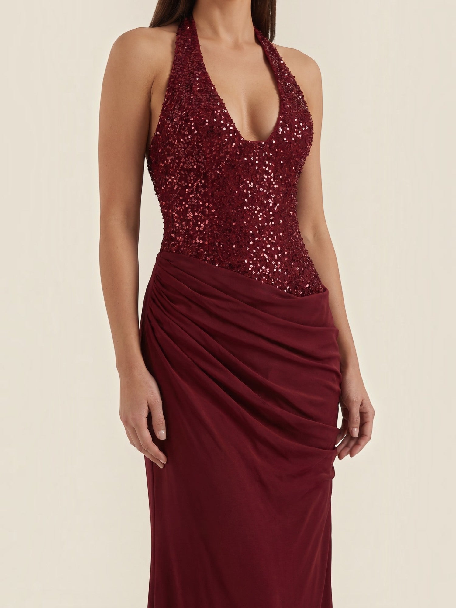 Selena Maxi-Abendkleid mit Pailletten