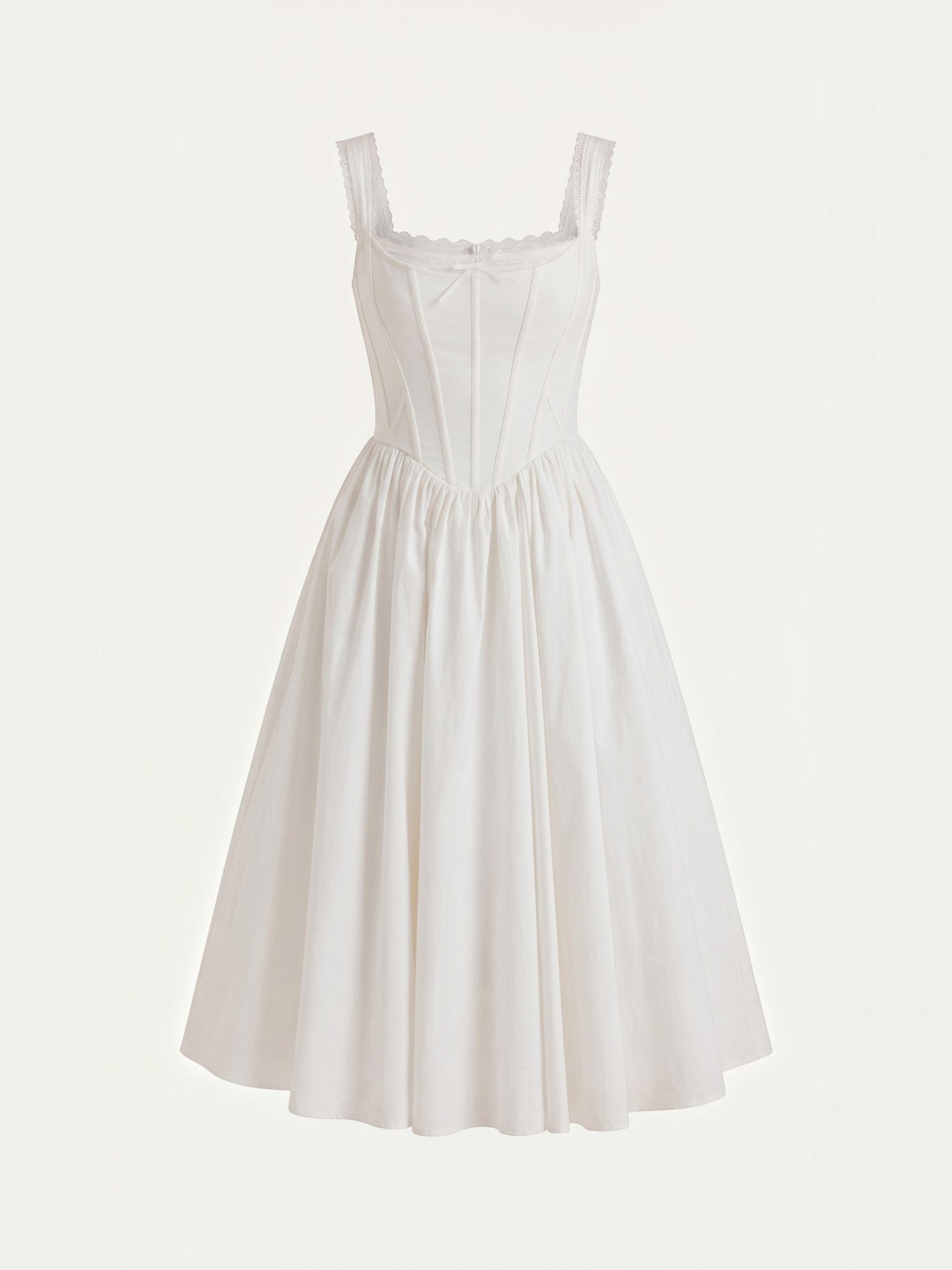 Kenya Midikleid mit Korsettoberteil und Spitzendetail