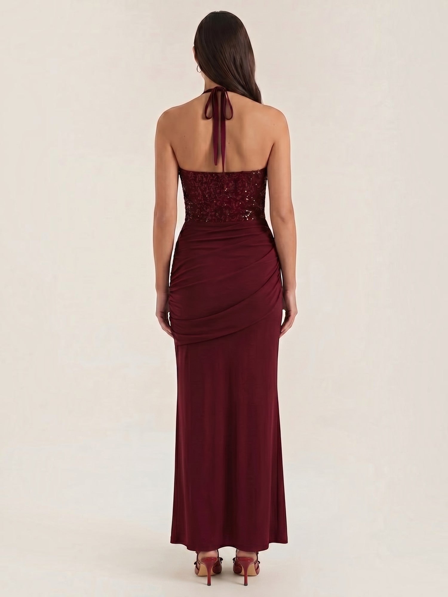 Selena Maxi-Abendkleid mit Pailletten