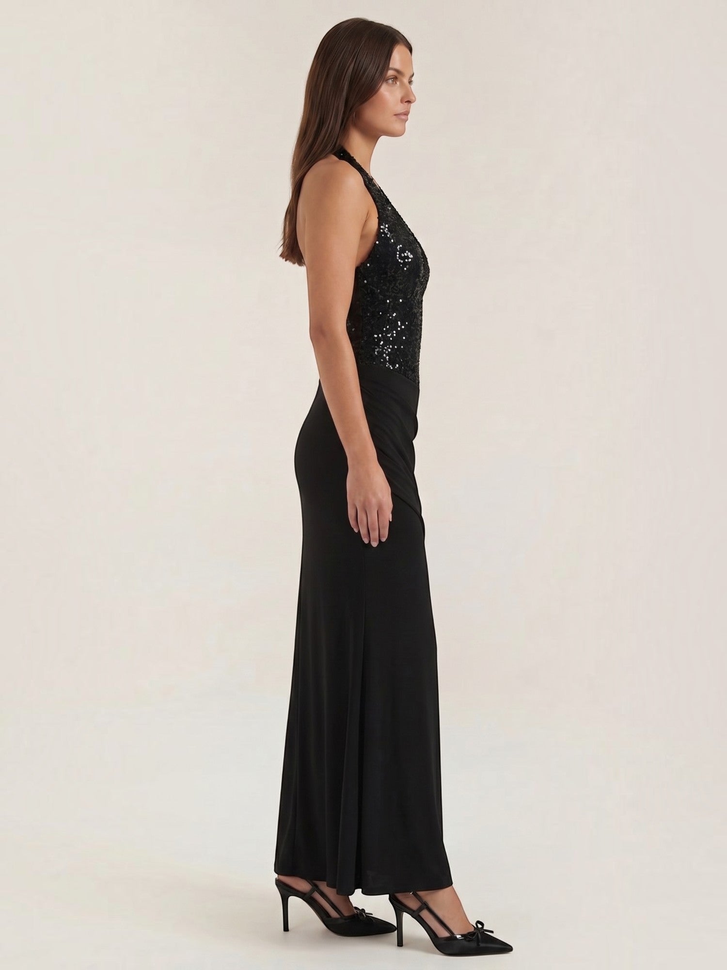 Selena Maxi-Abendkleid mit Pailletten