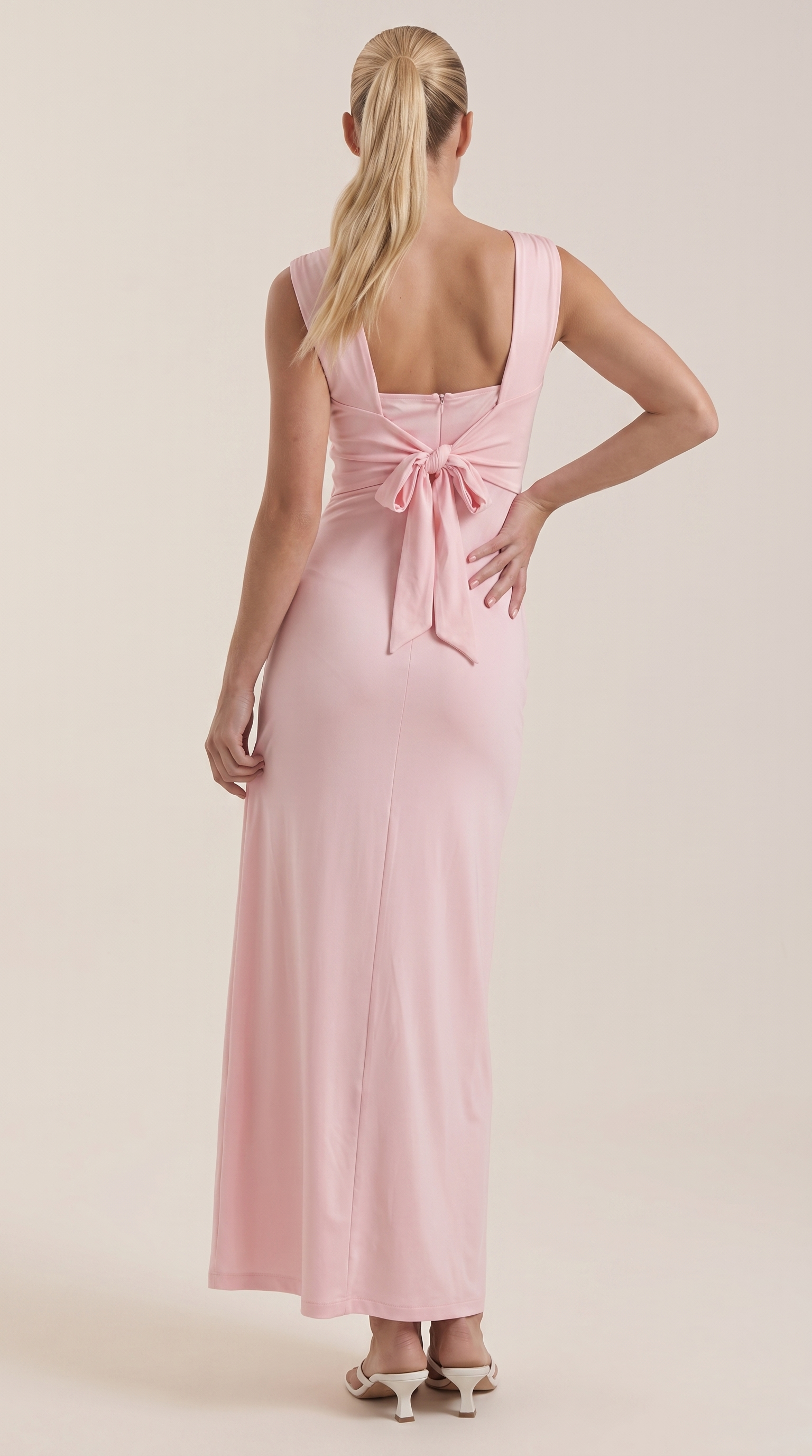 Rhoda Gerafftes Maxikleid