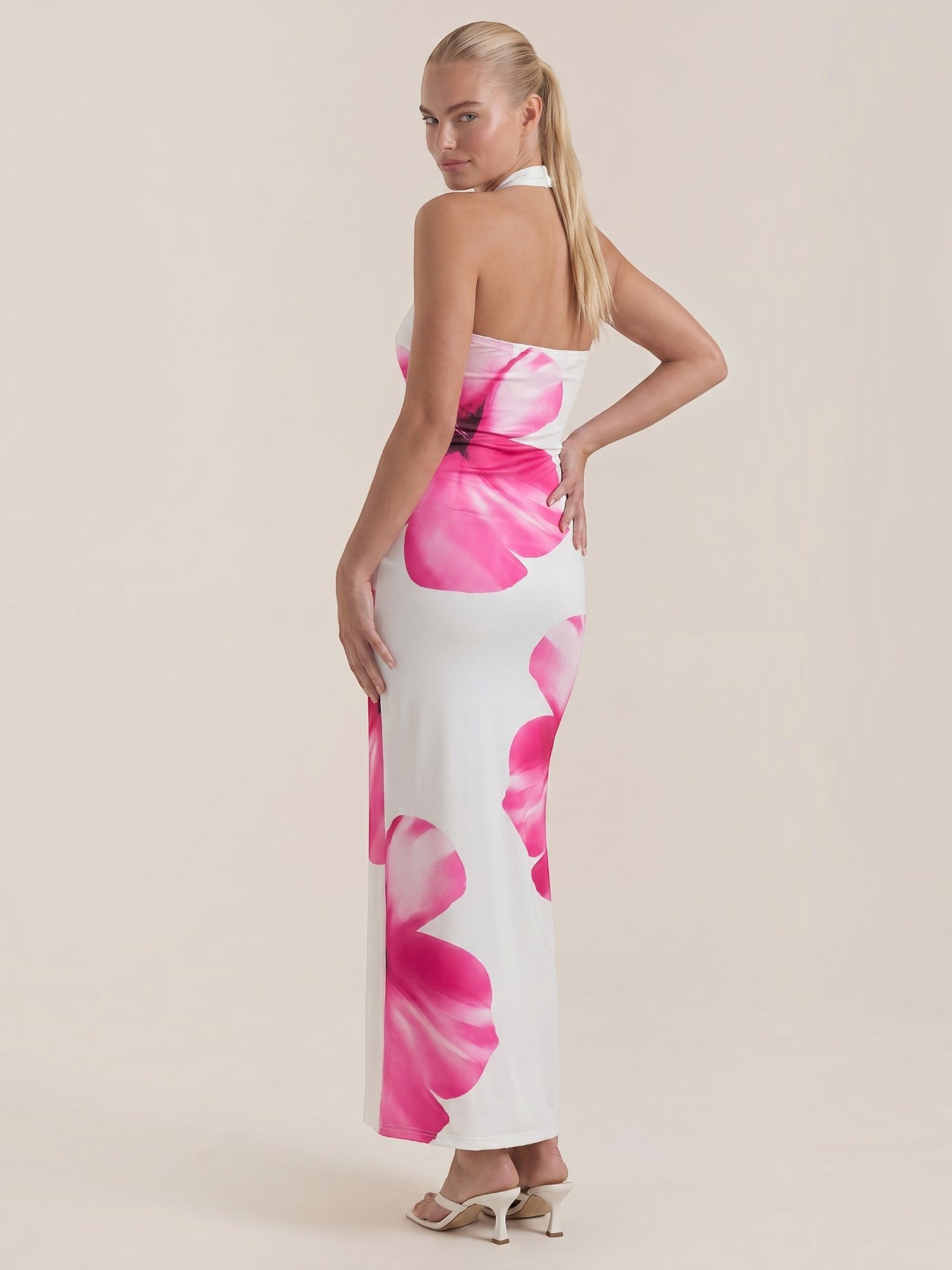 Remi Neckholder-Maxikleid mit Blumenprint