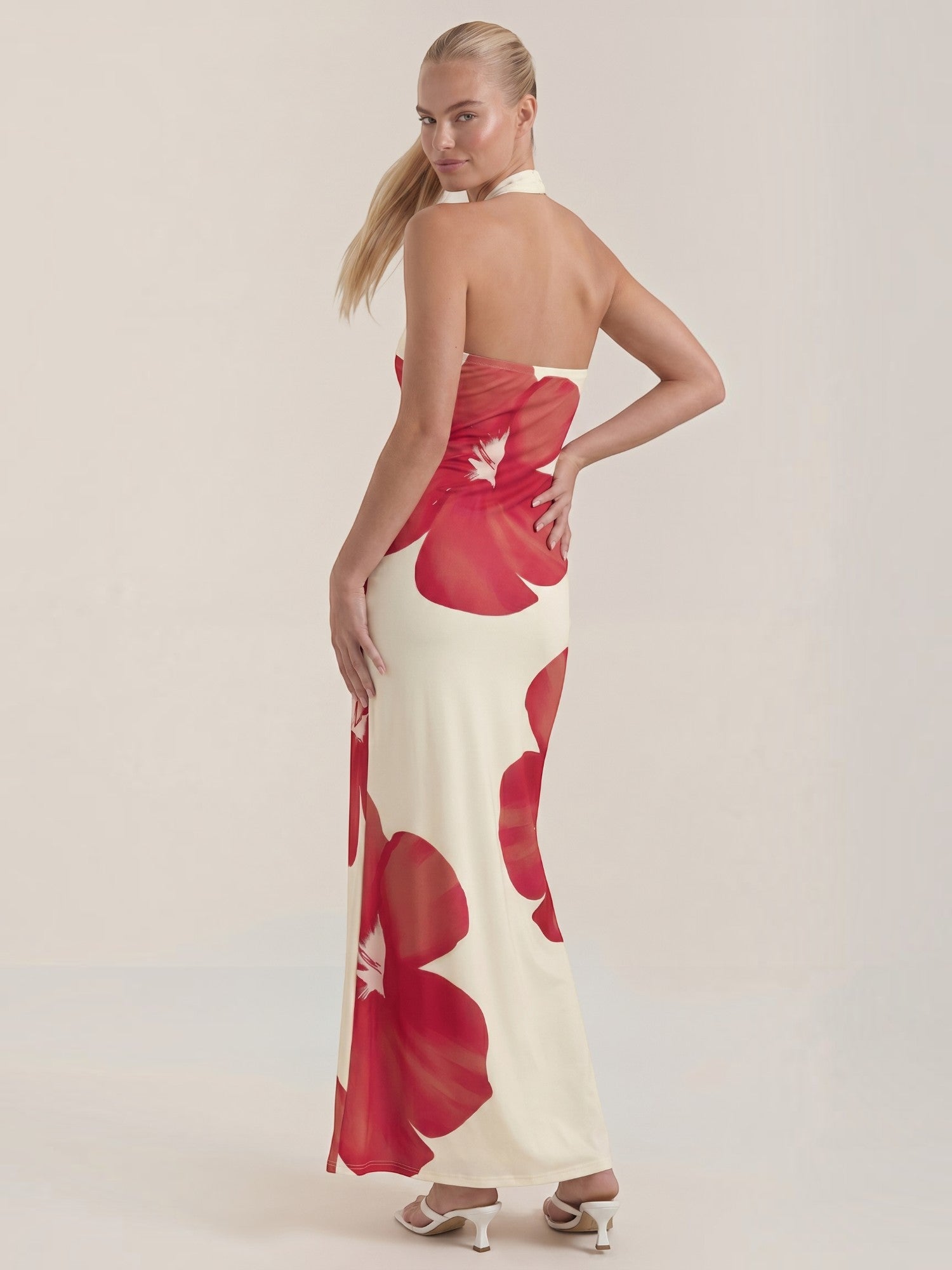 Remi Neckholder-Maxikleid mit Blumenprint