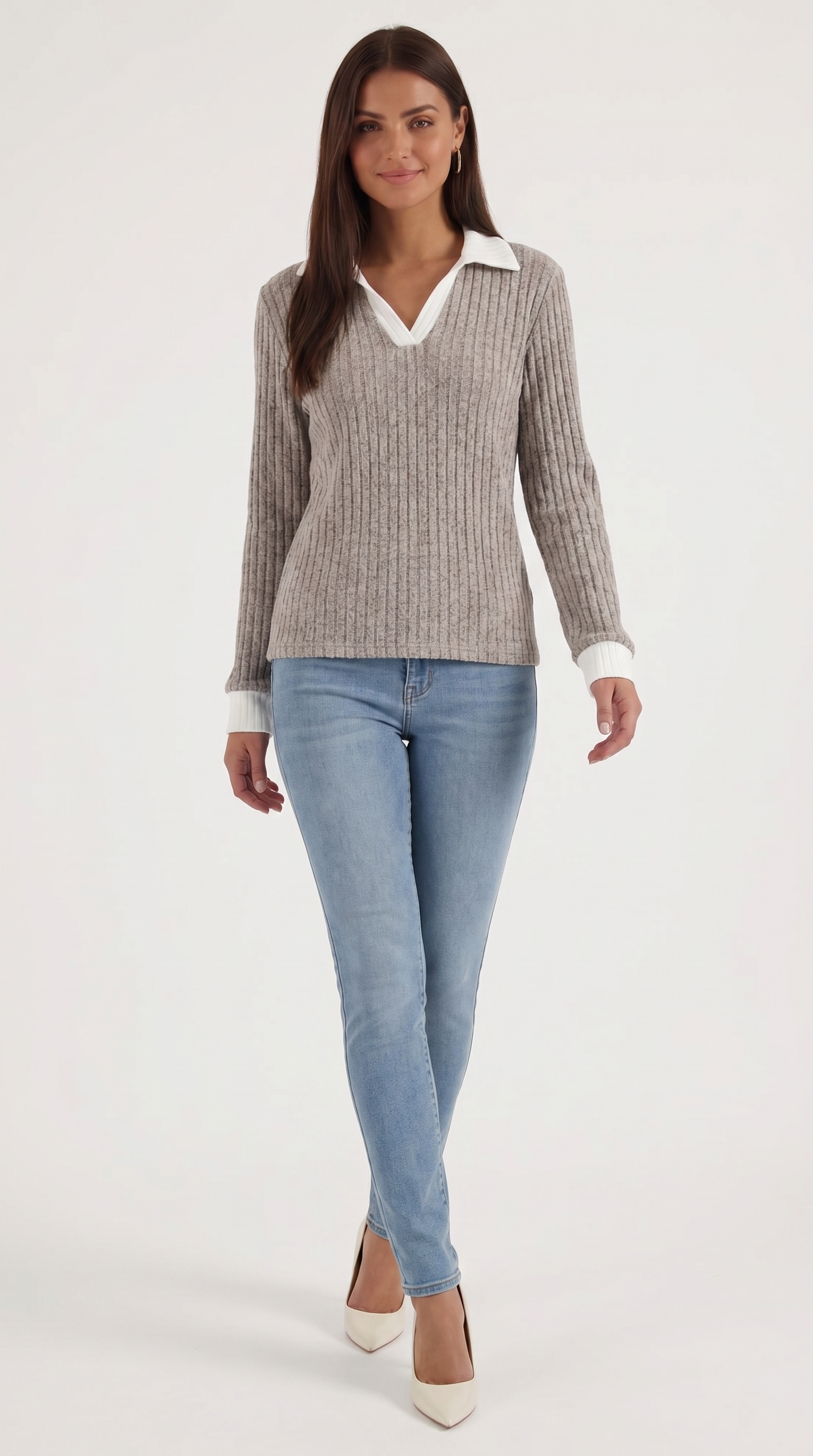 Althea Strickpullover mit V-Ausschnitt
