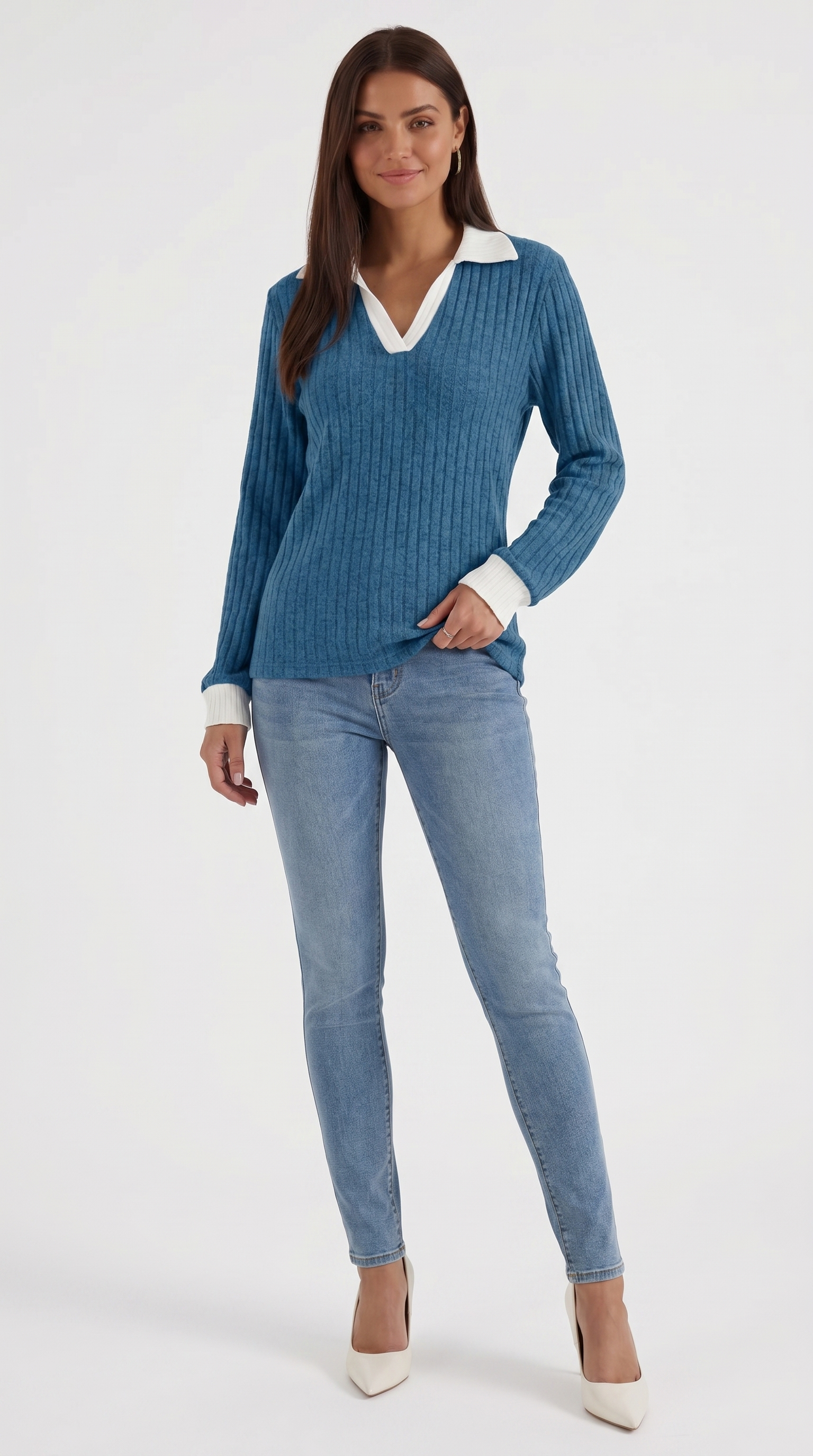 Althea Strickpullover mit V-Ausschnitt