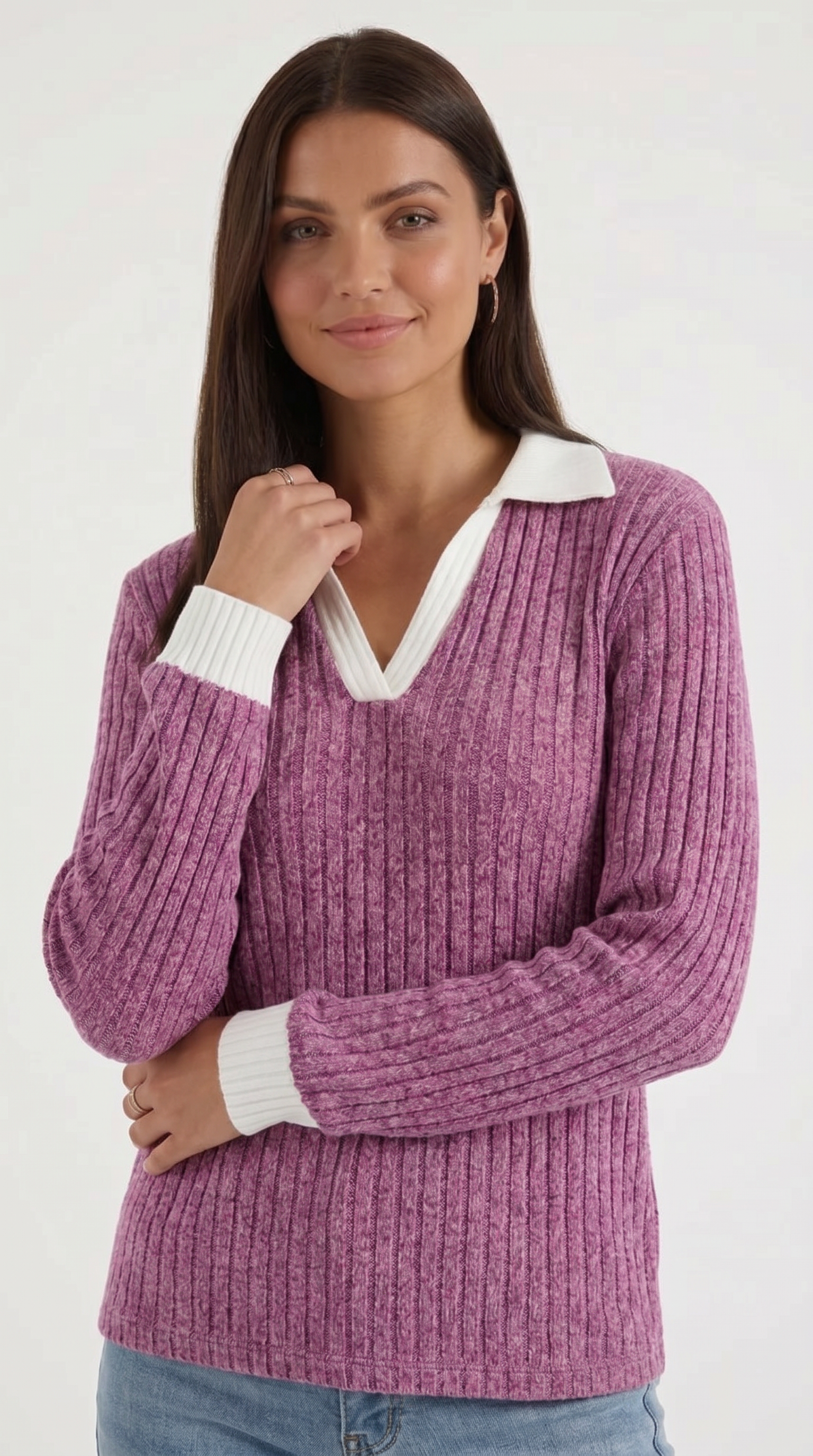 Althea Strickpullover mit V-Ausschnitt