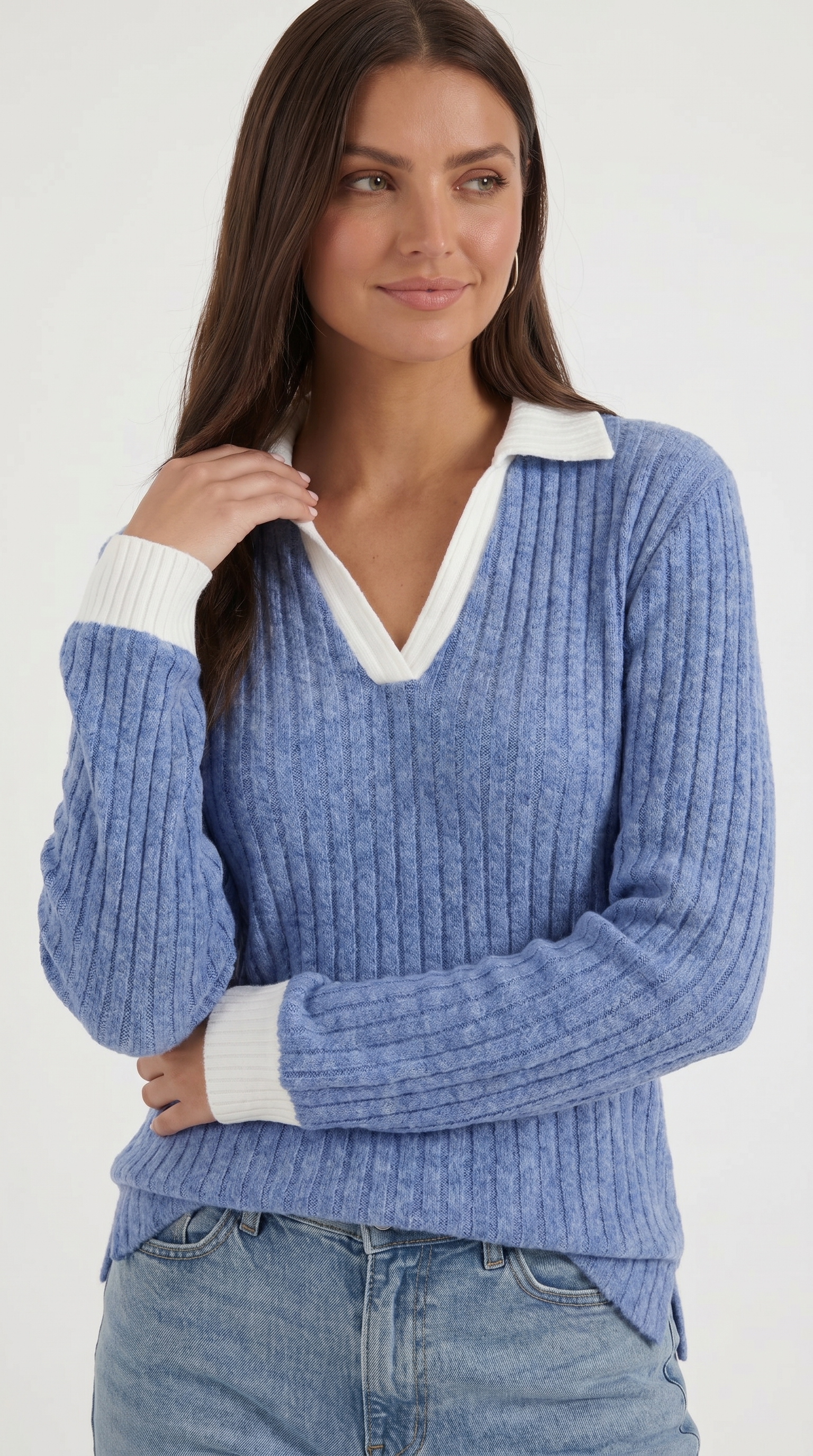 Althea Strickpullover mit V-Ausschnitt