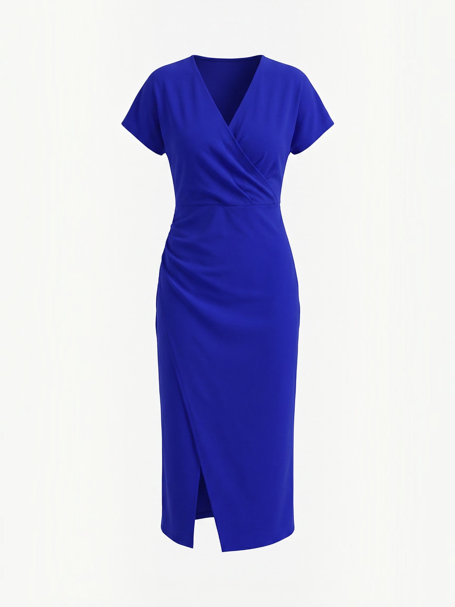 Raina Wickel-Midikleid mit V-Ausschnitt