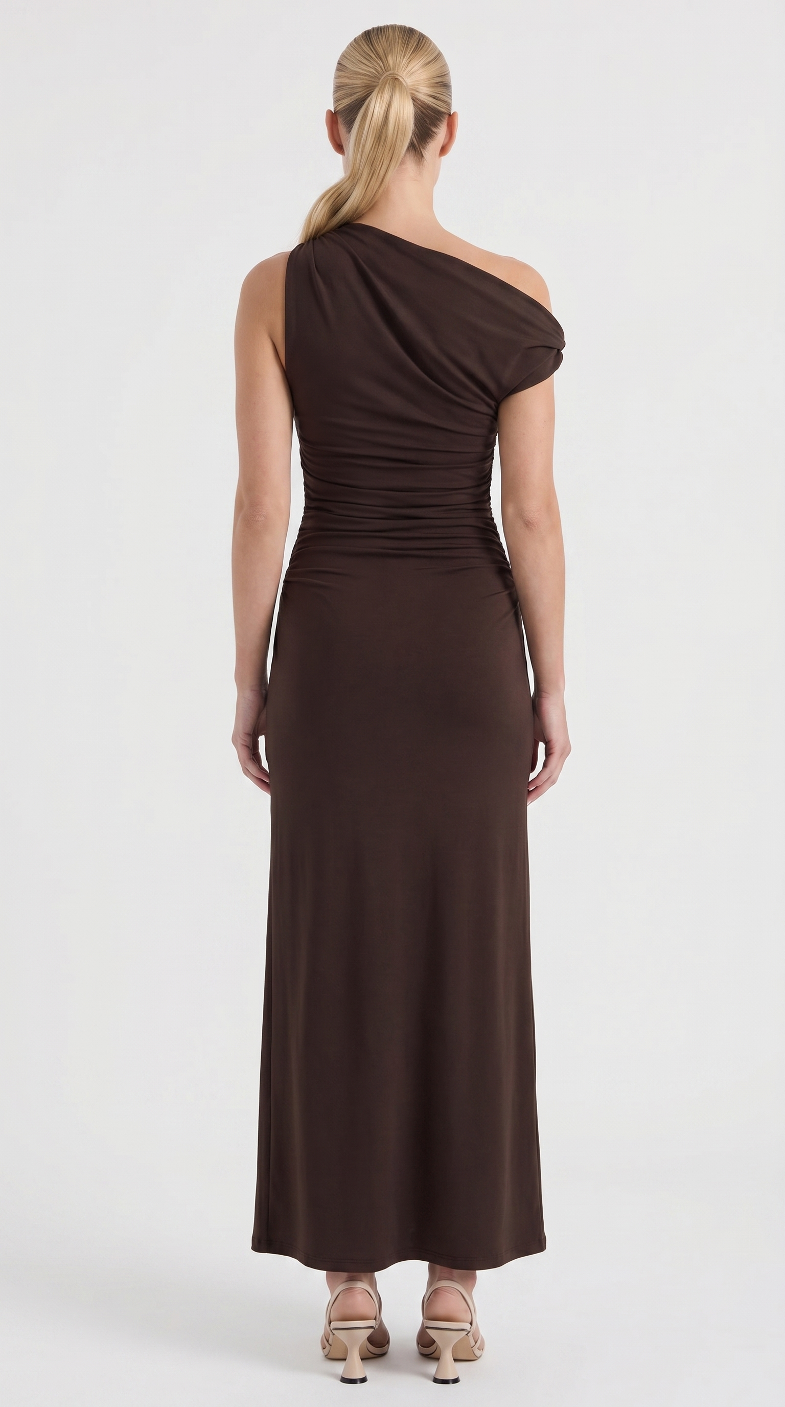 Enid Maxikleid mit One-Shoulder-Träger