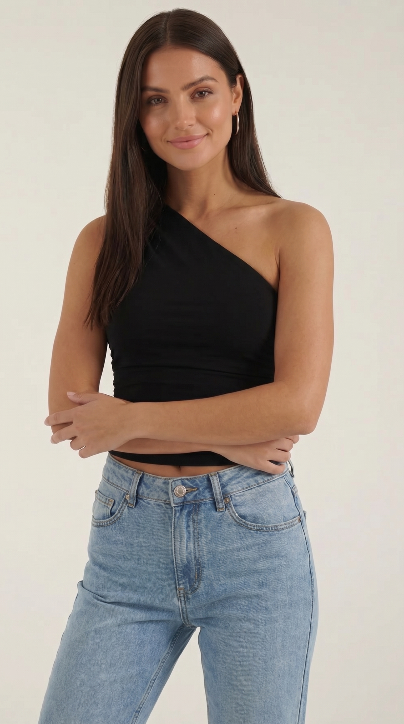 Briony Ärmelloses One-Shoulder-Top