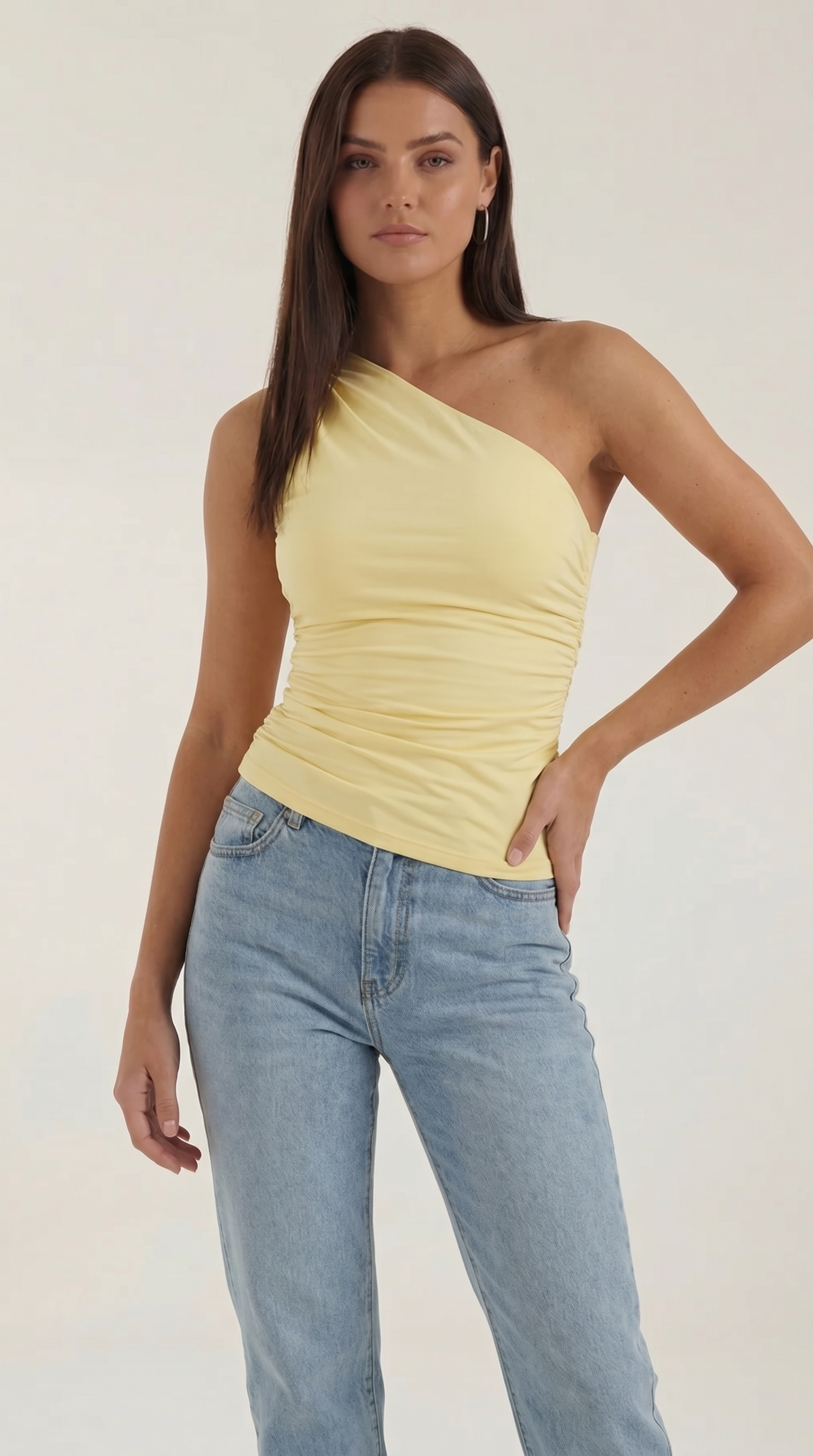 Briony Ärmelloses One-Shoulder-Top