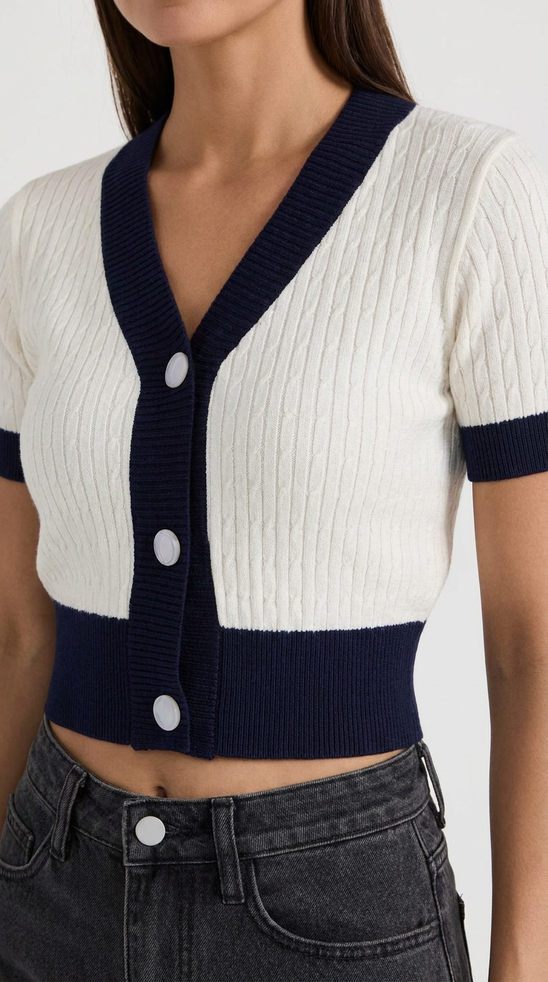 Nerina kurze taillierte Strickjacke