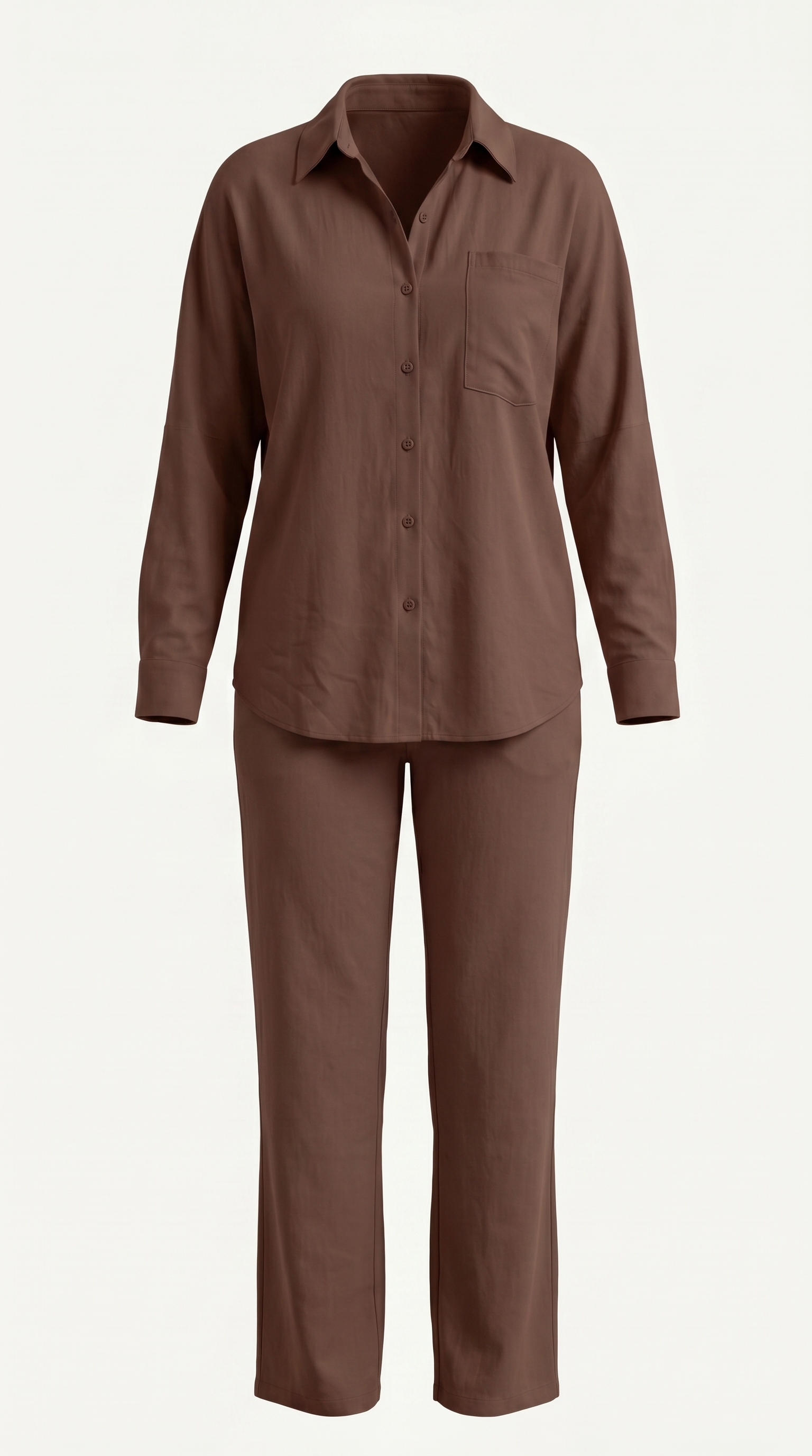 Amber Baumwoll Hosenanzug mit Overshirt
