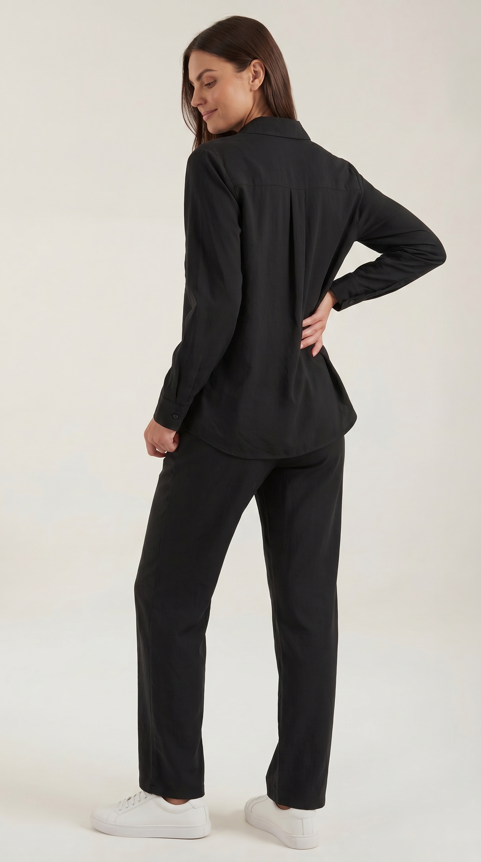 Amber Baumwoll Hosenanzug mit Overshirt