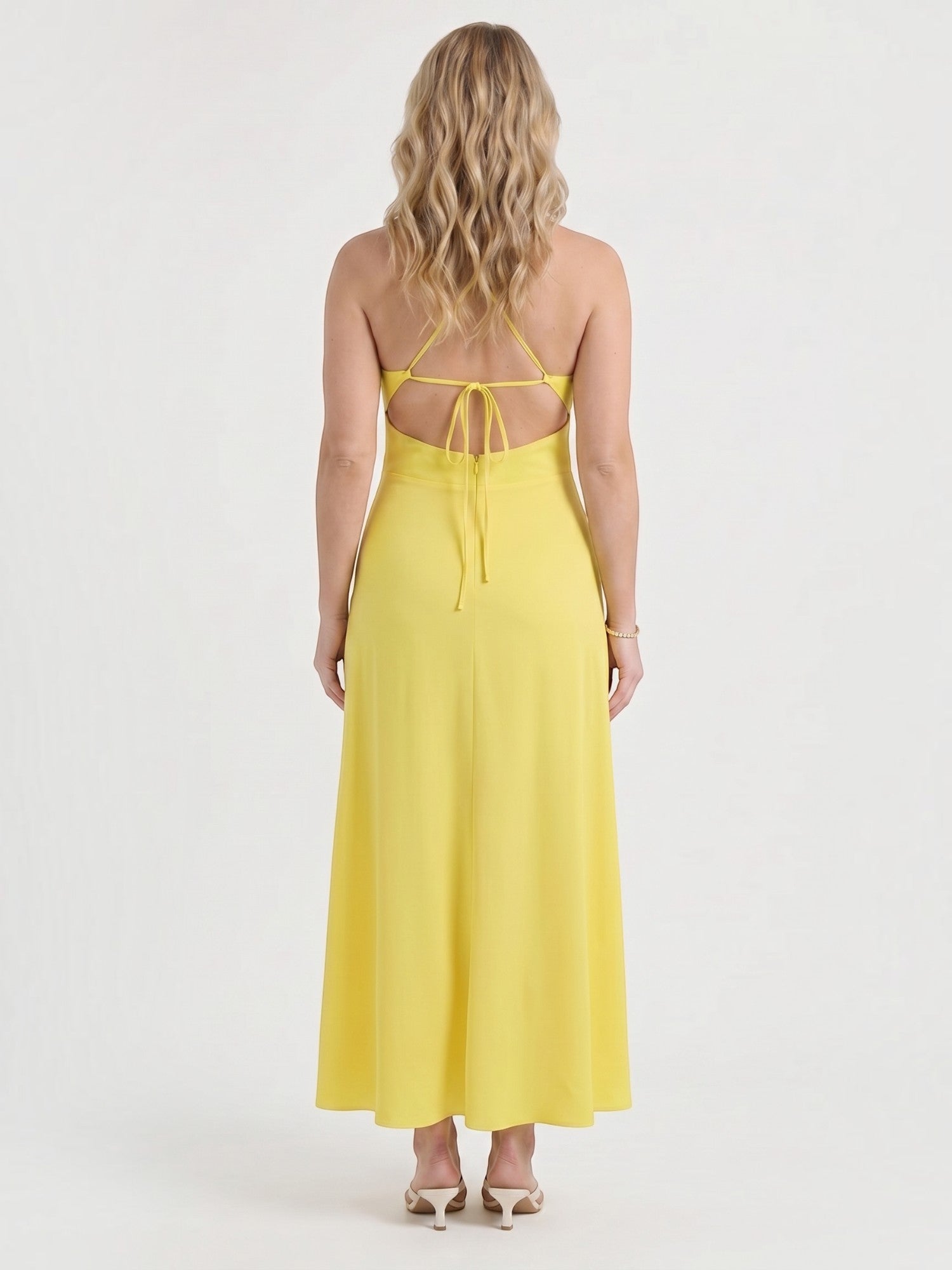 Monica Maxikleid mit Neckholder-Ausschnitt