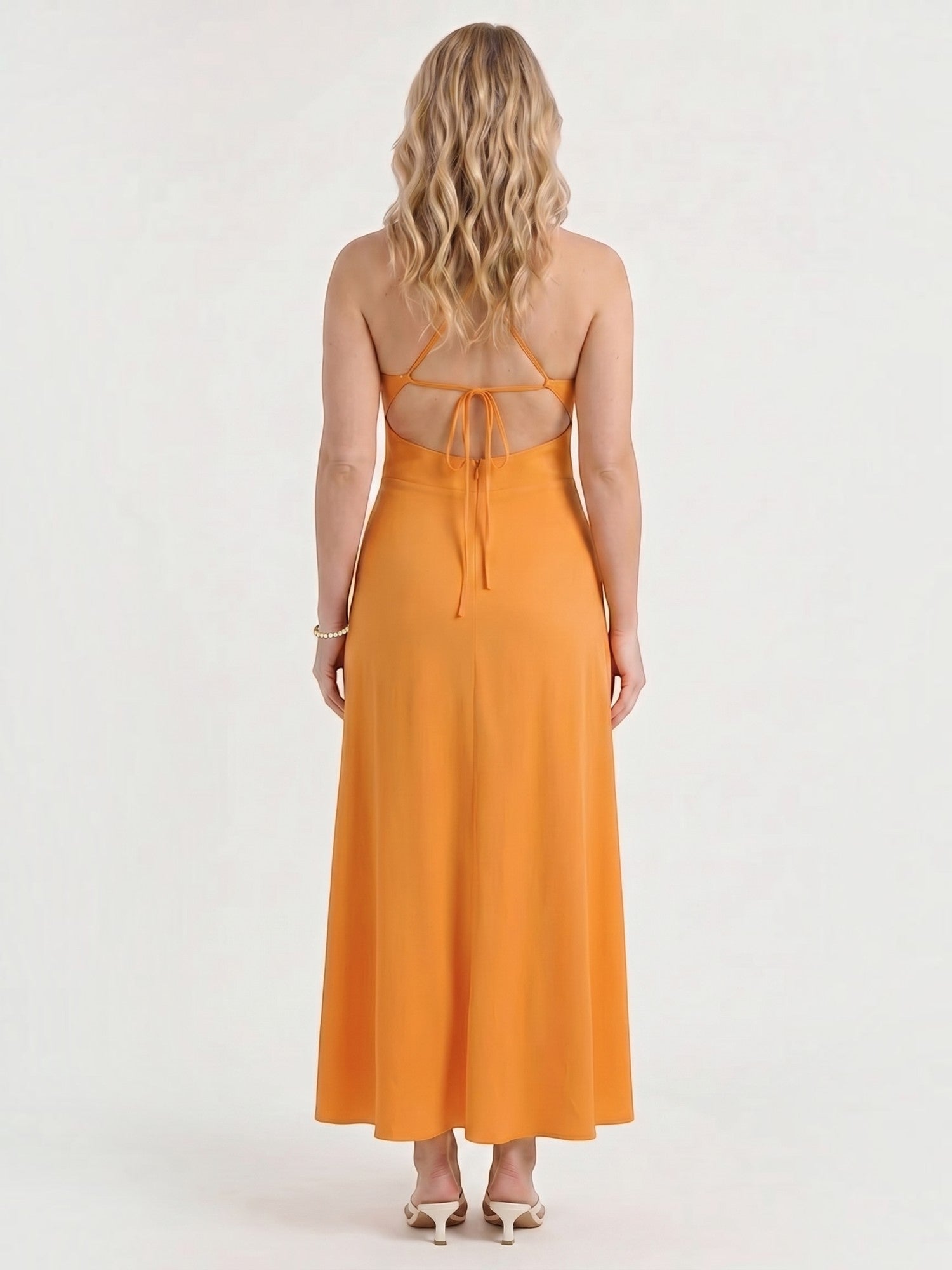 Monica Maxikleid mit Neckholder-Ausschnitt