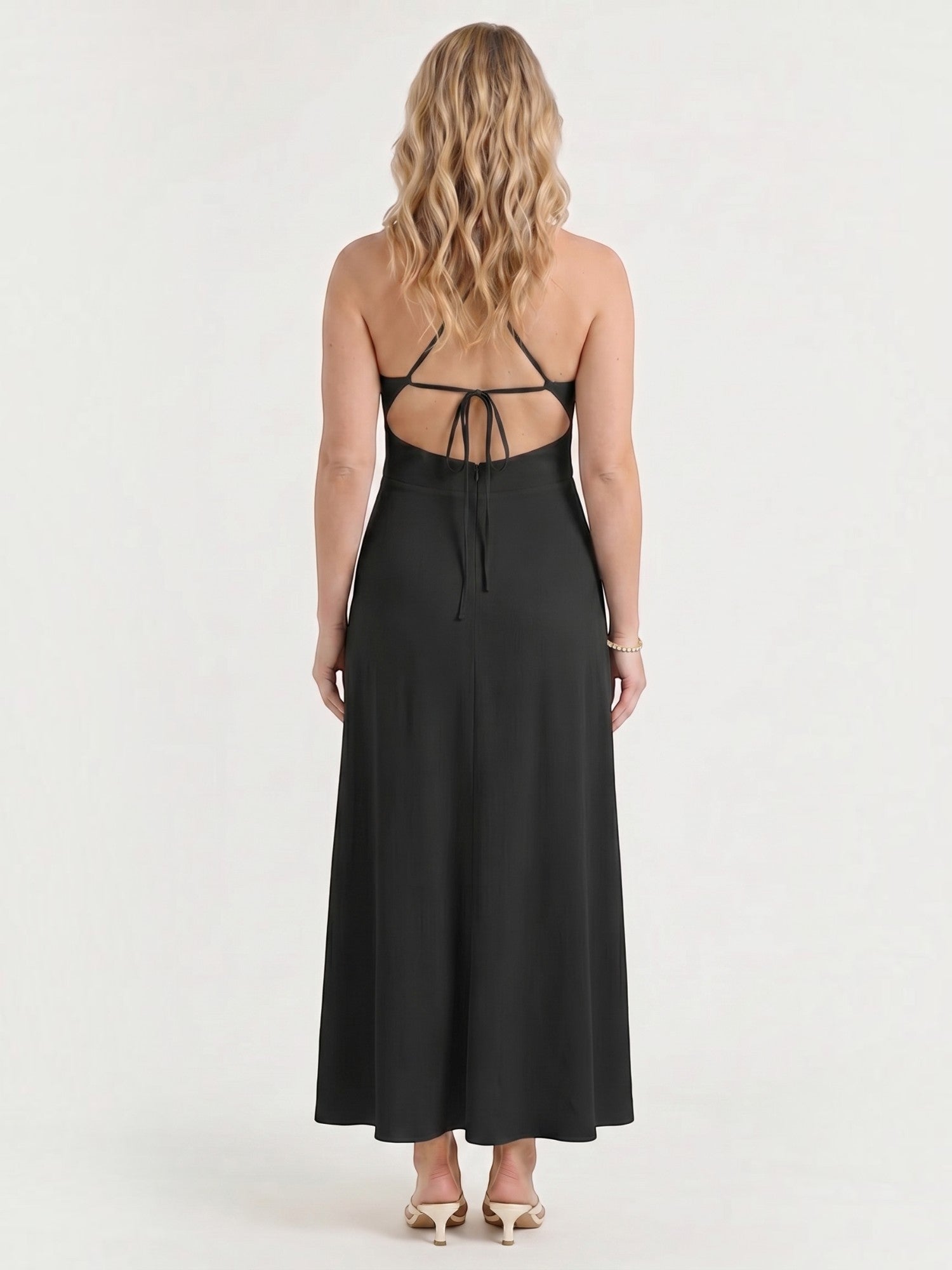 Monica Maxikleid mit Neckholder-Ausschnitt
