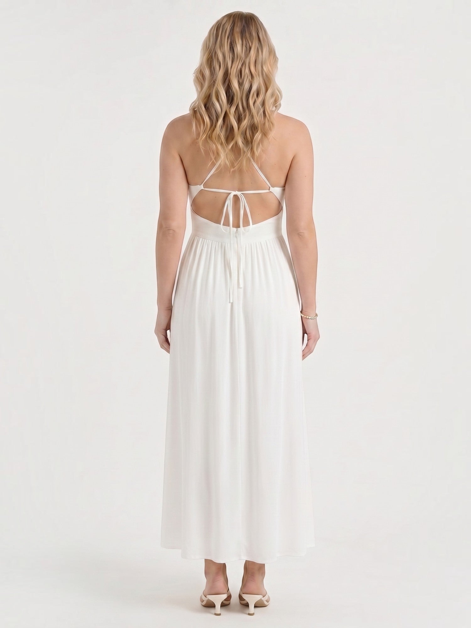 Monica Maxikleid mit Neckholder-Ausschnitt