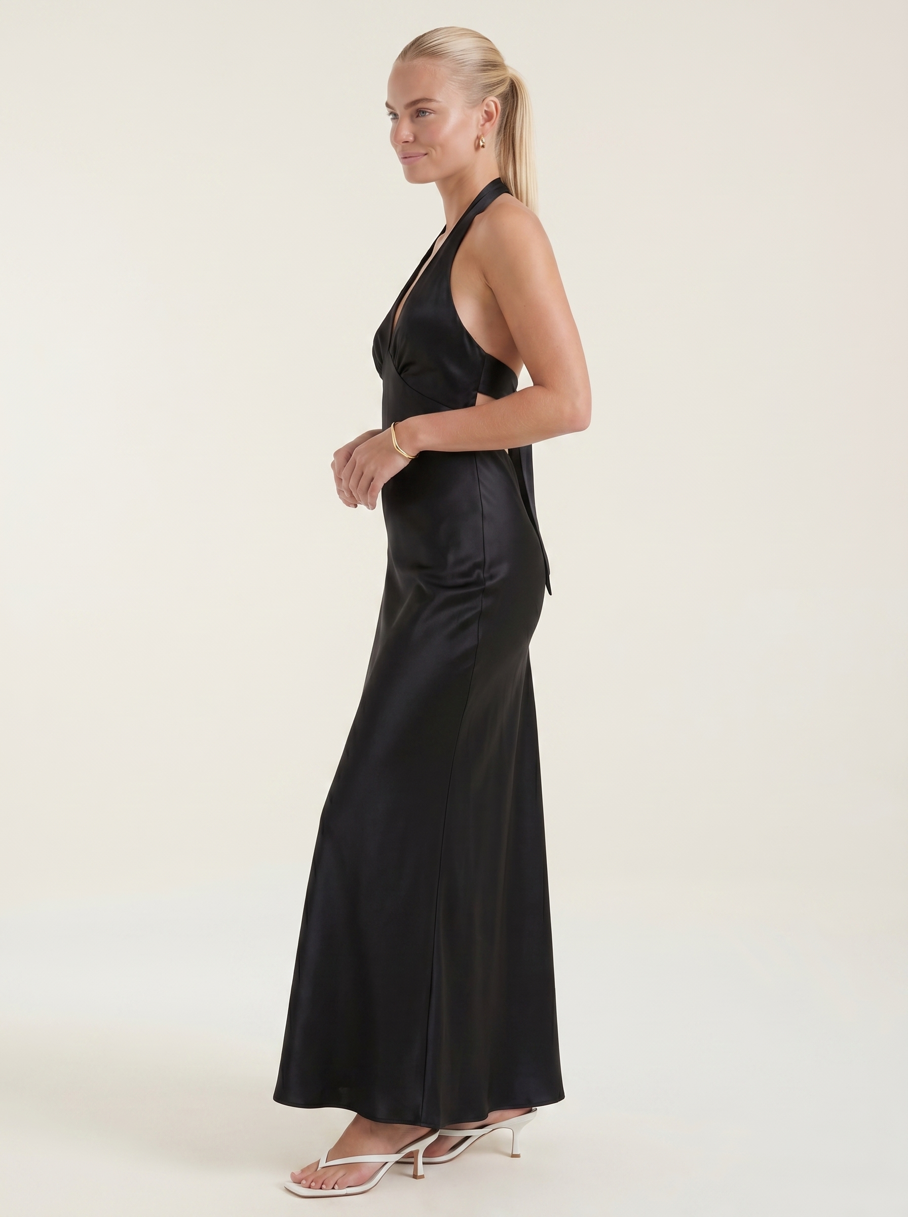 Essie Maxikleid Neckholder mit V-Ausschnitt