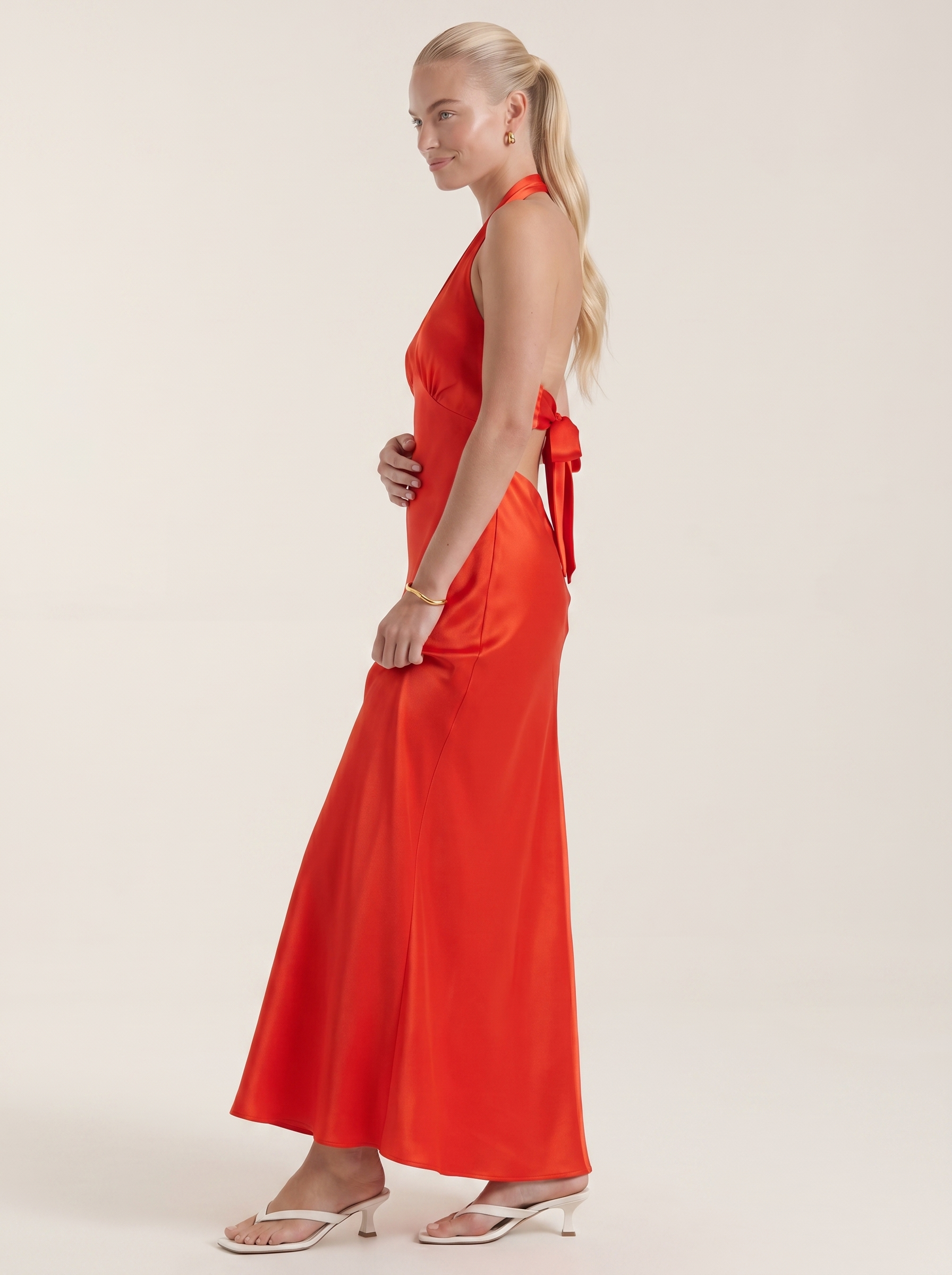 Essie Maxikleid Neckholder mit V-Ausschnitt