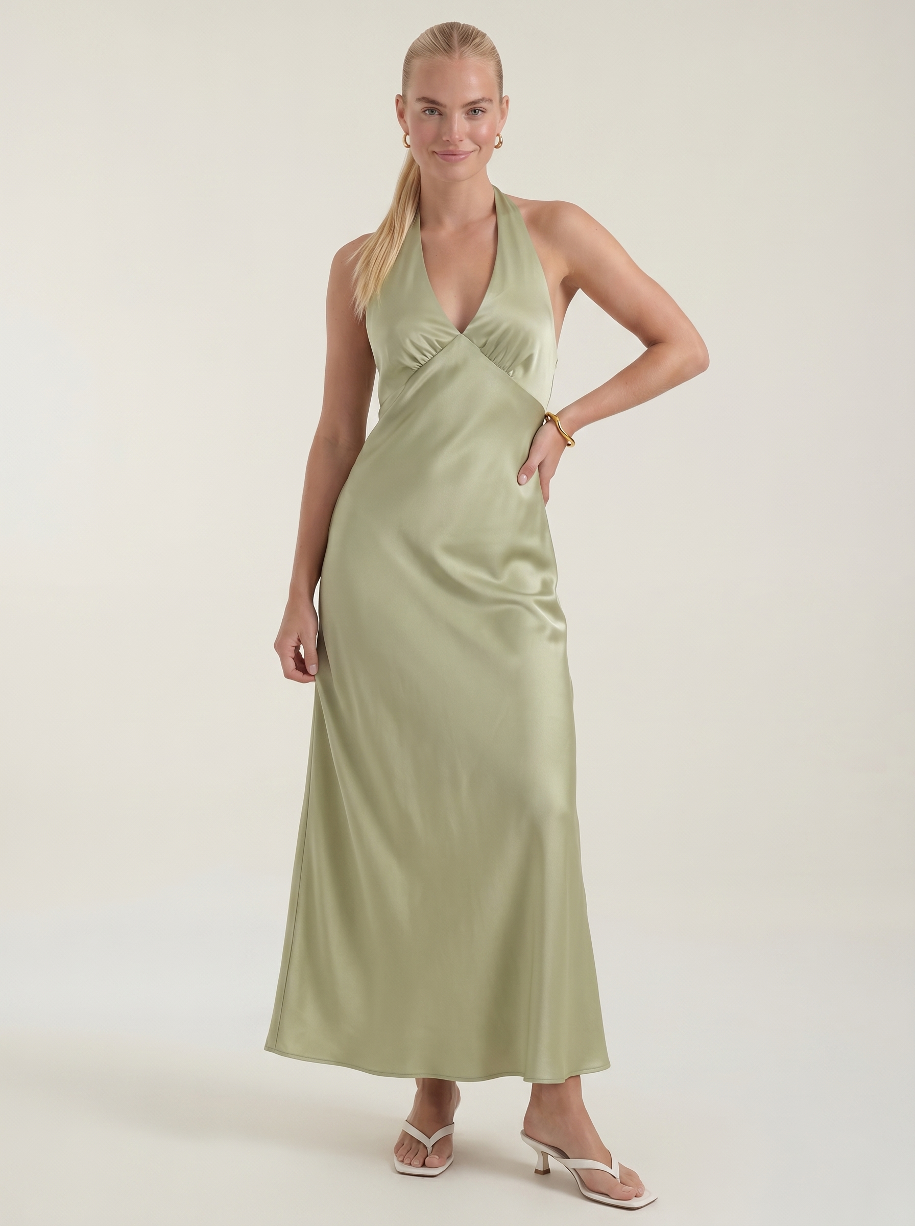 Essie Maxikleid Neckholder mit V-Ausschnitt