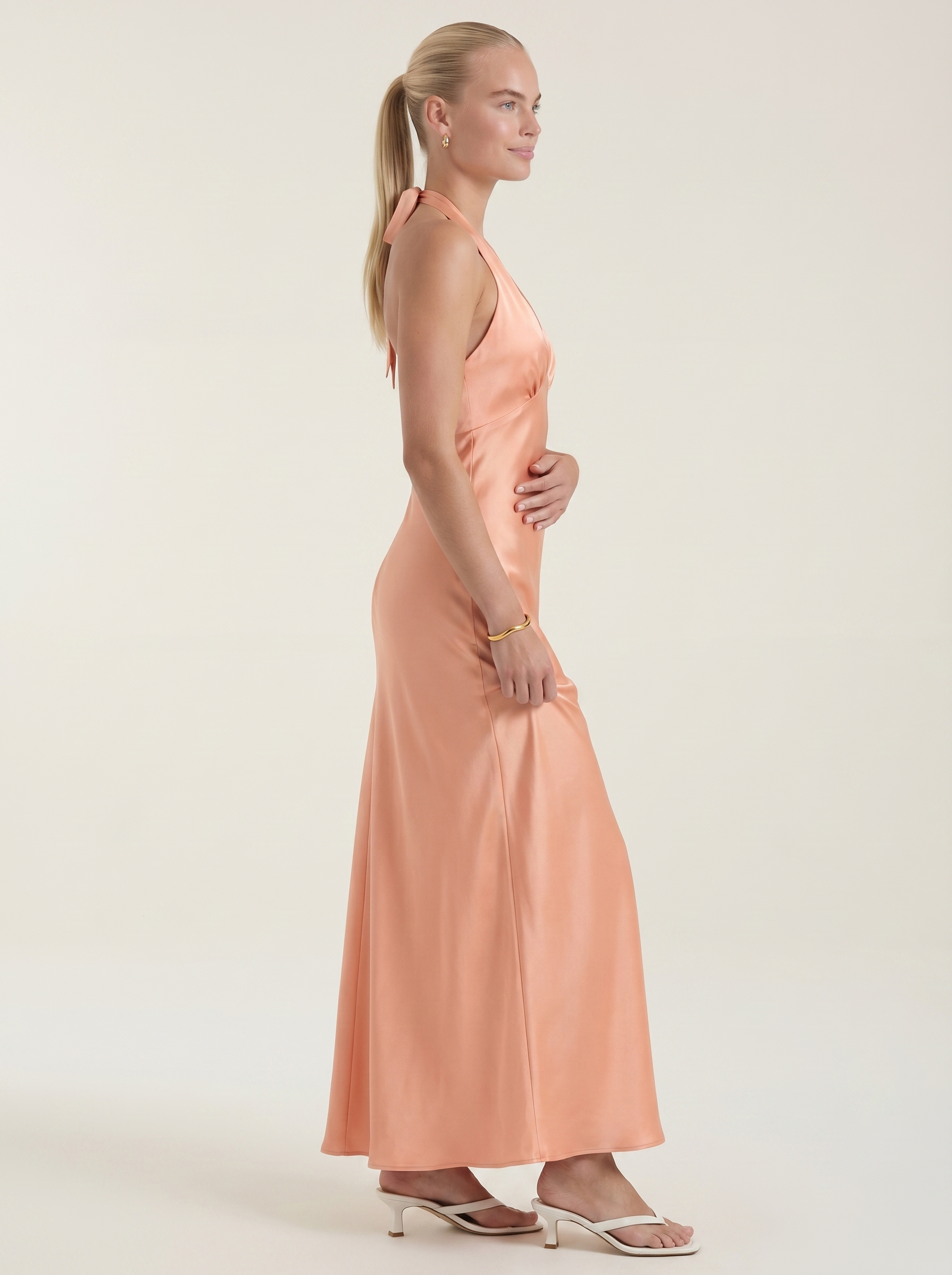 Essie Maxikleid Neckholder mit V-Ausschnitt