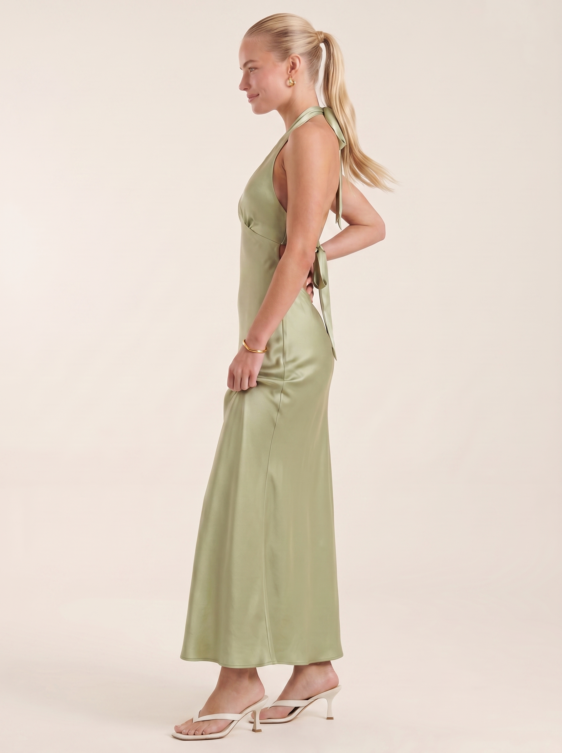 Essie Maxikleid Neckholder mit V-Ausschnitt